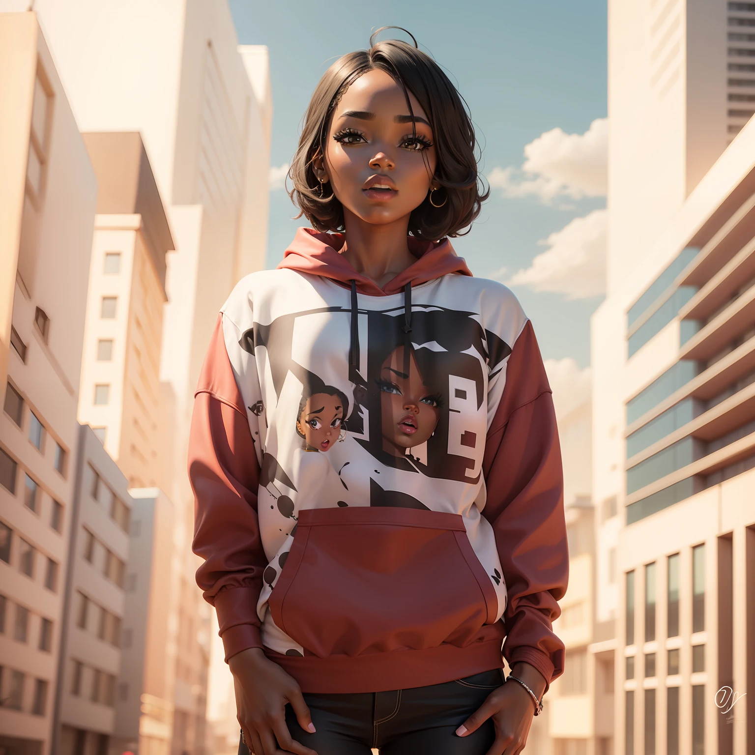Cartoon design black woman