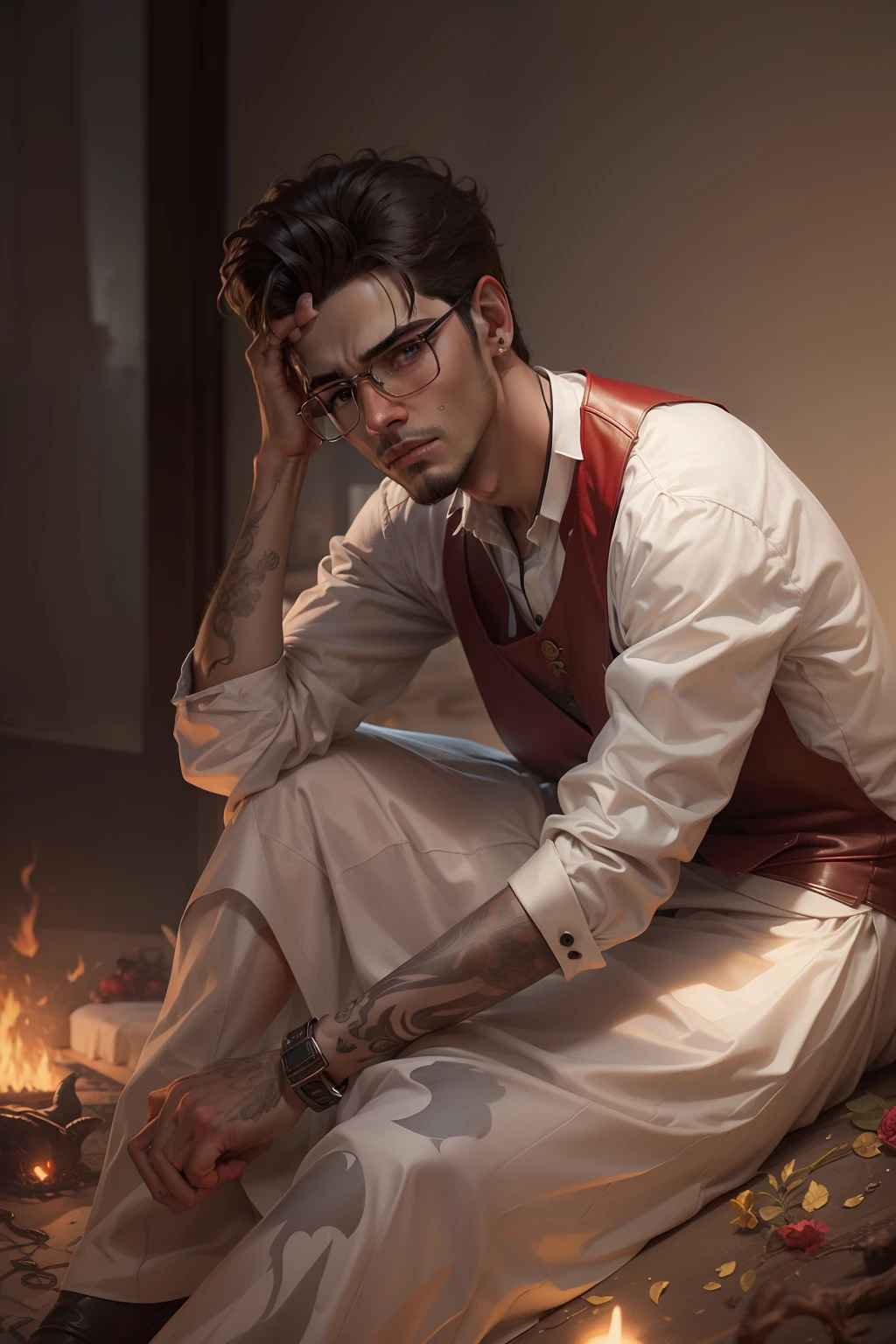 Give this Picture A Devil Realistic Look but handsome