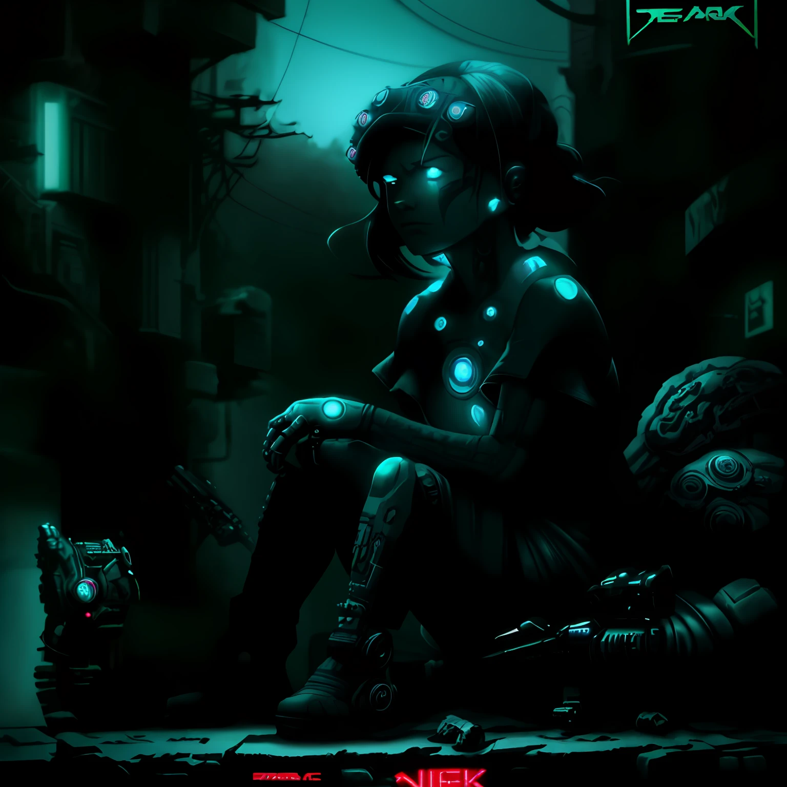 Gears of War is a sci-fi game, which is about to be released, cyberpunk dark fantasy art, cyberpunk artstyle, cyberpunk themed art, greg beeple, digital cyberpunk anime art, advanced digital cyberpunk art, anime cyberpunk art, dark cyberpunk illustration, beeple and jeremiah ketner, andreas rocha style, cyberpunk art, cyberpunk horror style