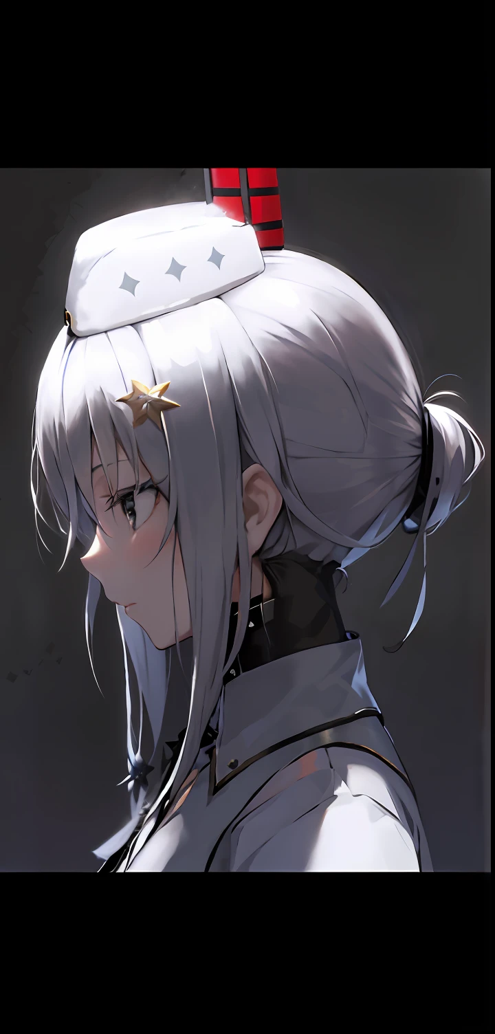 anime girl with a hat on her head looking at something, from girls frontline, Fine details. Girl Front, Girls Frontline CG, white-haired god, girls frontline universe, From Arknights, girls frontline style, Best anime 4k konachan wallpaper, jormungand anime, Girl Front, Kantai collection style, Guviz