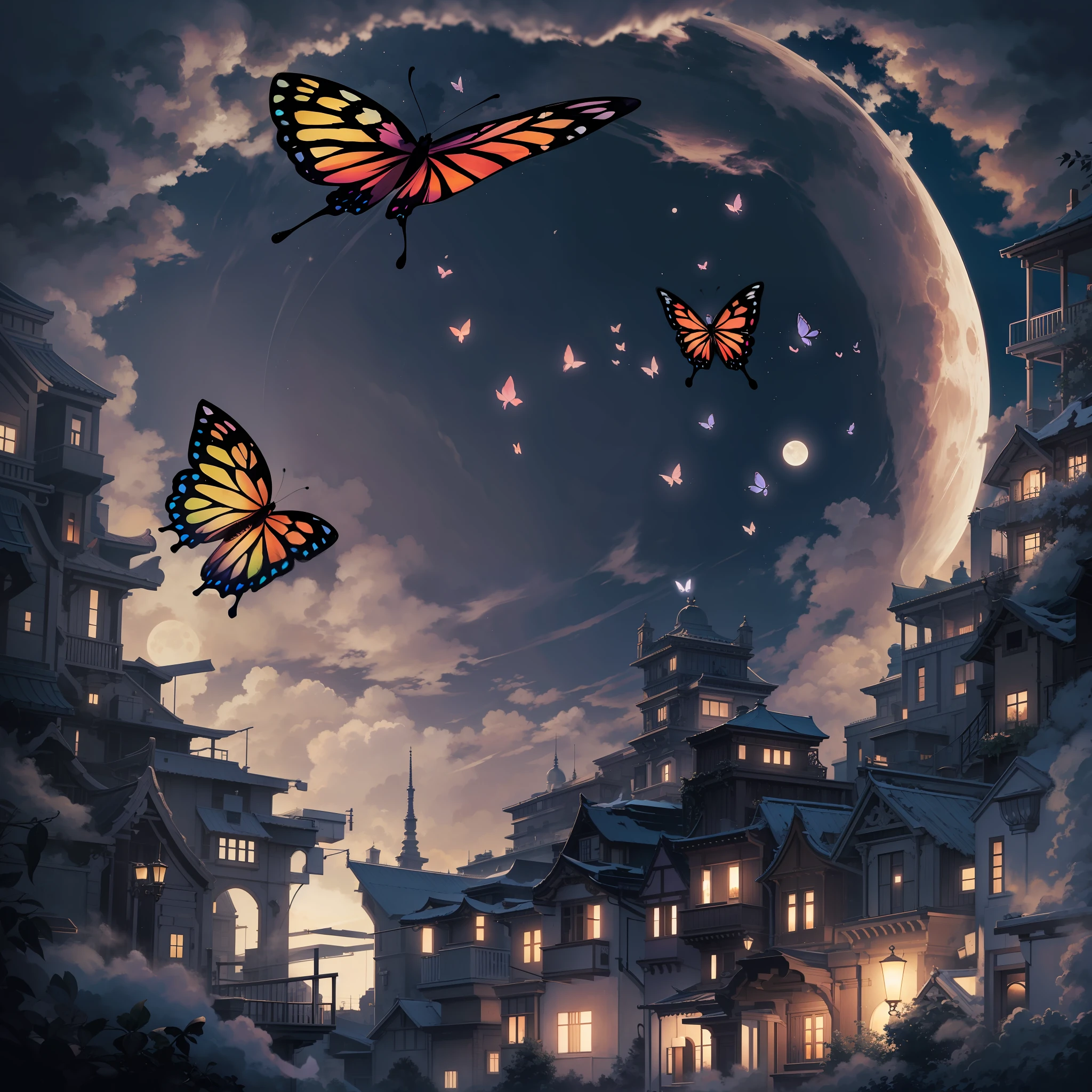 Butterfly-moon-City Cloud-Darkness