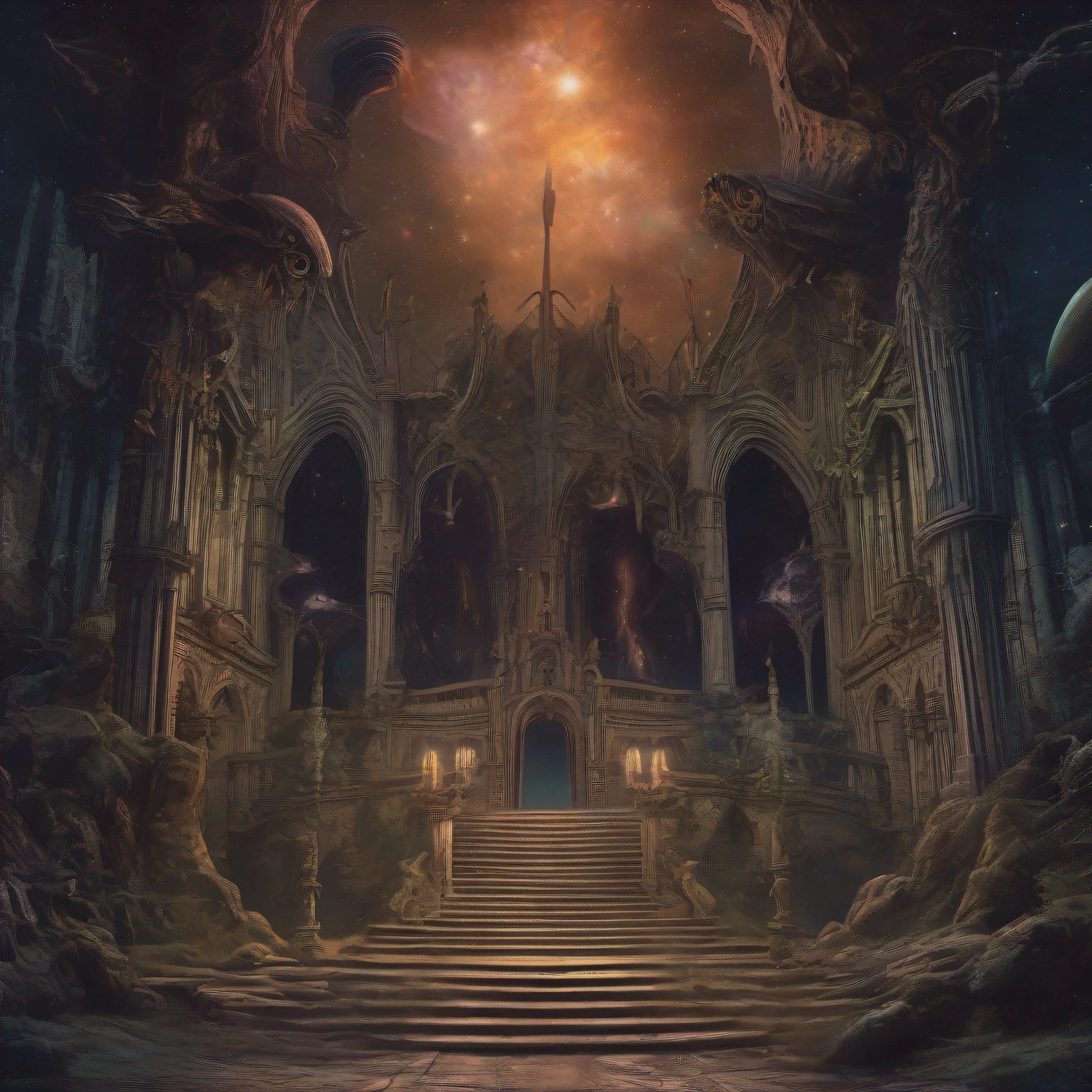 Arte da tripofobia, alien universe, stellar gothic horror