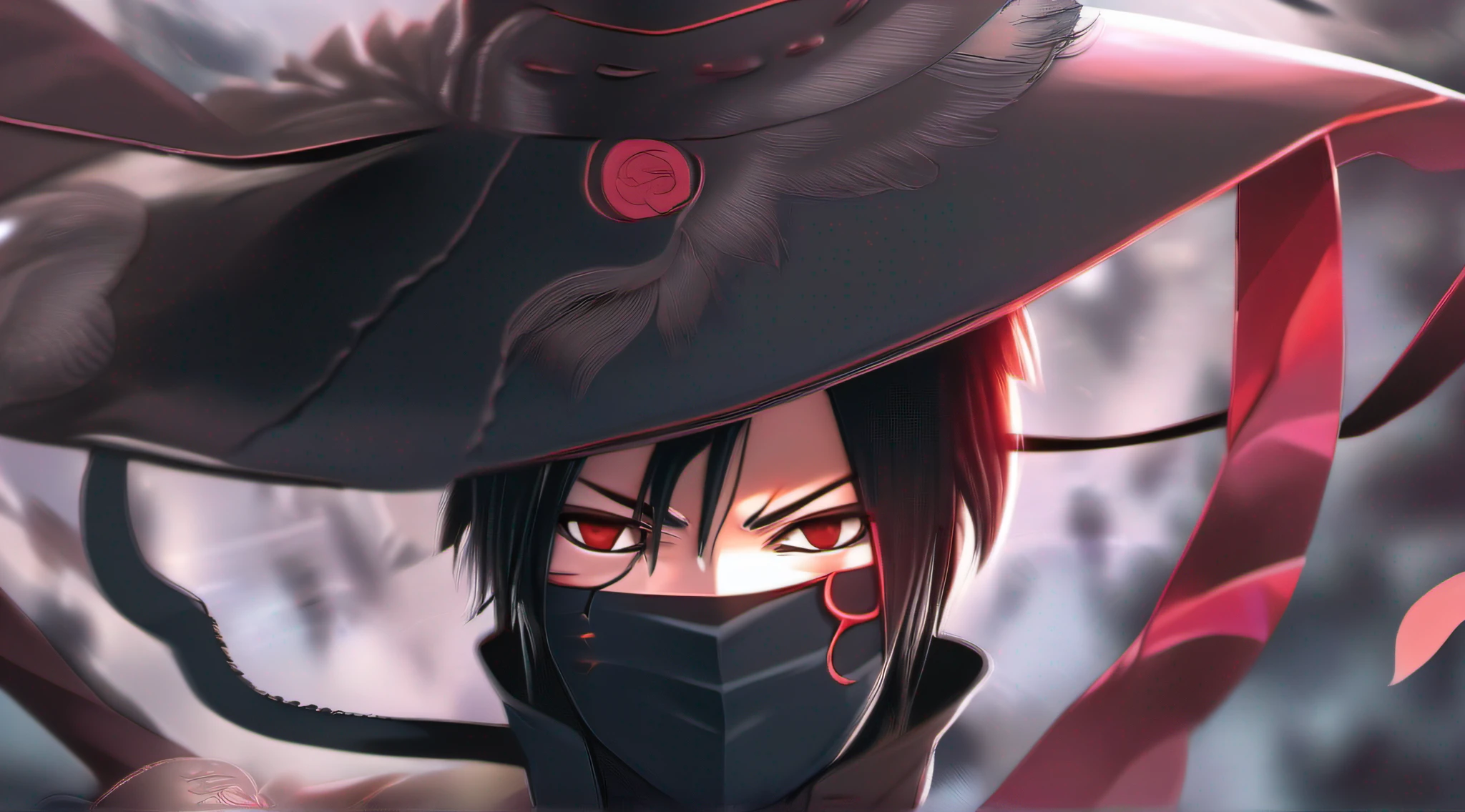 (extremamente detalhado CG unidade 8k papel de parede,master part, best quality, ultra-detalhado), Uchiha Itachi com asas