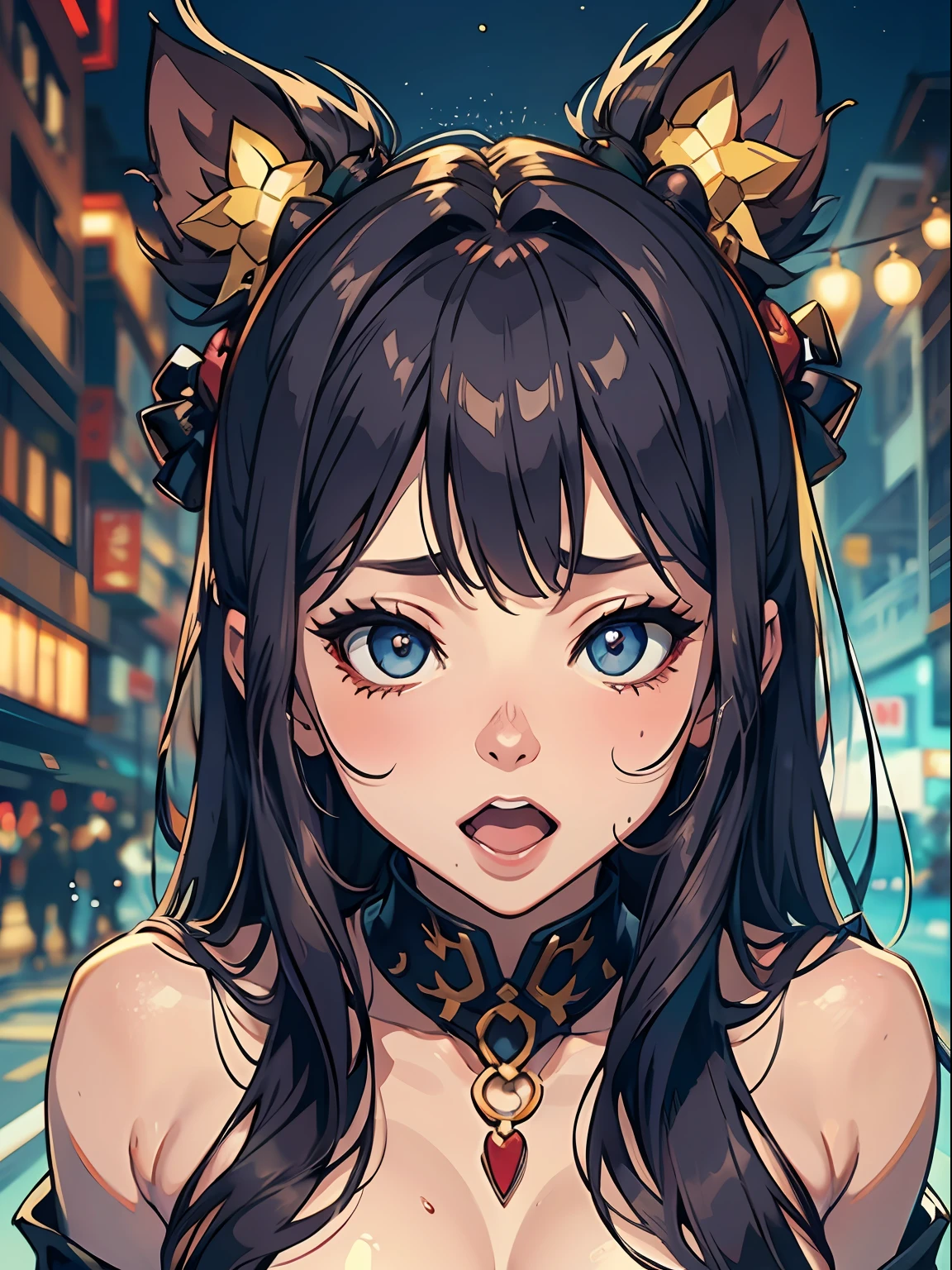 agora fazendo careta durante o sexo estilo ahegao, foco no rosto, Ahegao Hentai, rosto detalhado, rosto e olhos perfeitos, aperto de prazer, Ahegao is a Japanese term for an exaggerated facial expression of characters during sex, exaggerated expression, rosto avermelhado e molhado, NSFW, Reference to the Hentai manga