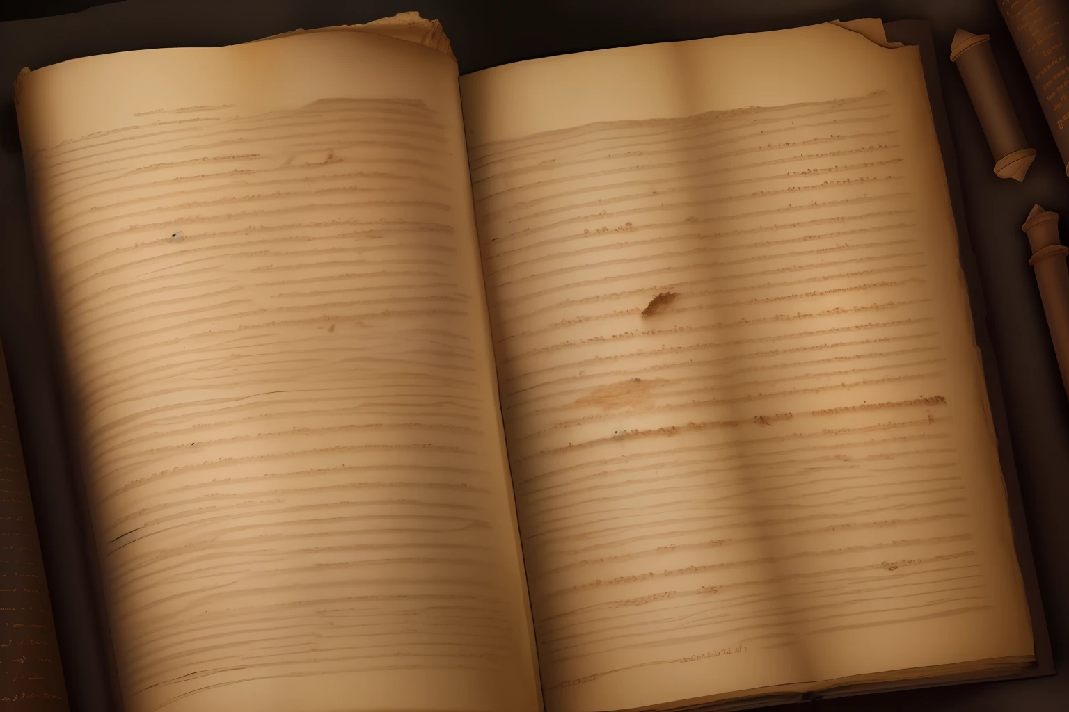 An array of religious and literary texts from the Dead Sea Scrolls. Narration: "These scrolls contained a wide range of religious and literary texts dating back thousands of years."