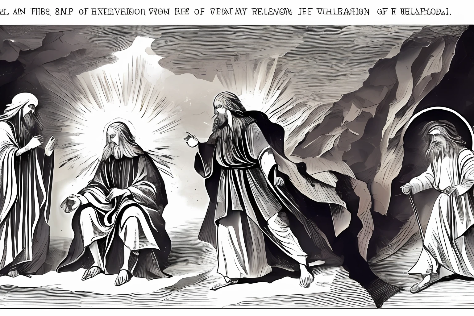 Enoch's visions, including the revelation of heavenly secrets and the judgment of fallen angels. Narration: "Among the notable visions are the revelation of heavenly secrets, the judgment of fallen angels, and a vision of the 'Son of Man,' an important messianic concept."