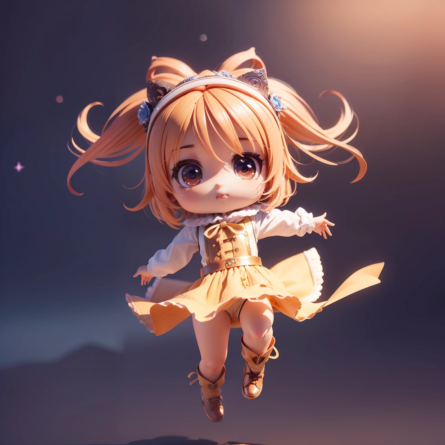 (((chibi 3d))),a very cute and beautiful chibi anime cowboy costume style 🤠,🐎,🌌background, full body, jumping, highly detailed face and eyes, clearly outlined, solo,chibi 3d.