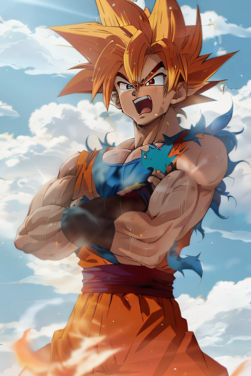 dragon ball goku is a very powerful character, Goku Humano, Super Saiyajin Goku, Super Saiyajin, Super Sayian Goku, Filho Goku, Retrato de Goku, indo super saiyajin, Retrato de Goku, Super Sayan, badass anime 8 k, Goku de Dragon Ball, super saiyajin azul, Gogeta, Retrato altamente detalhado de Goku, fan art