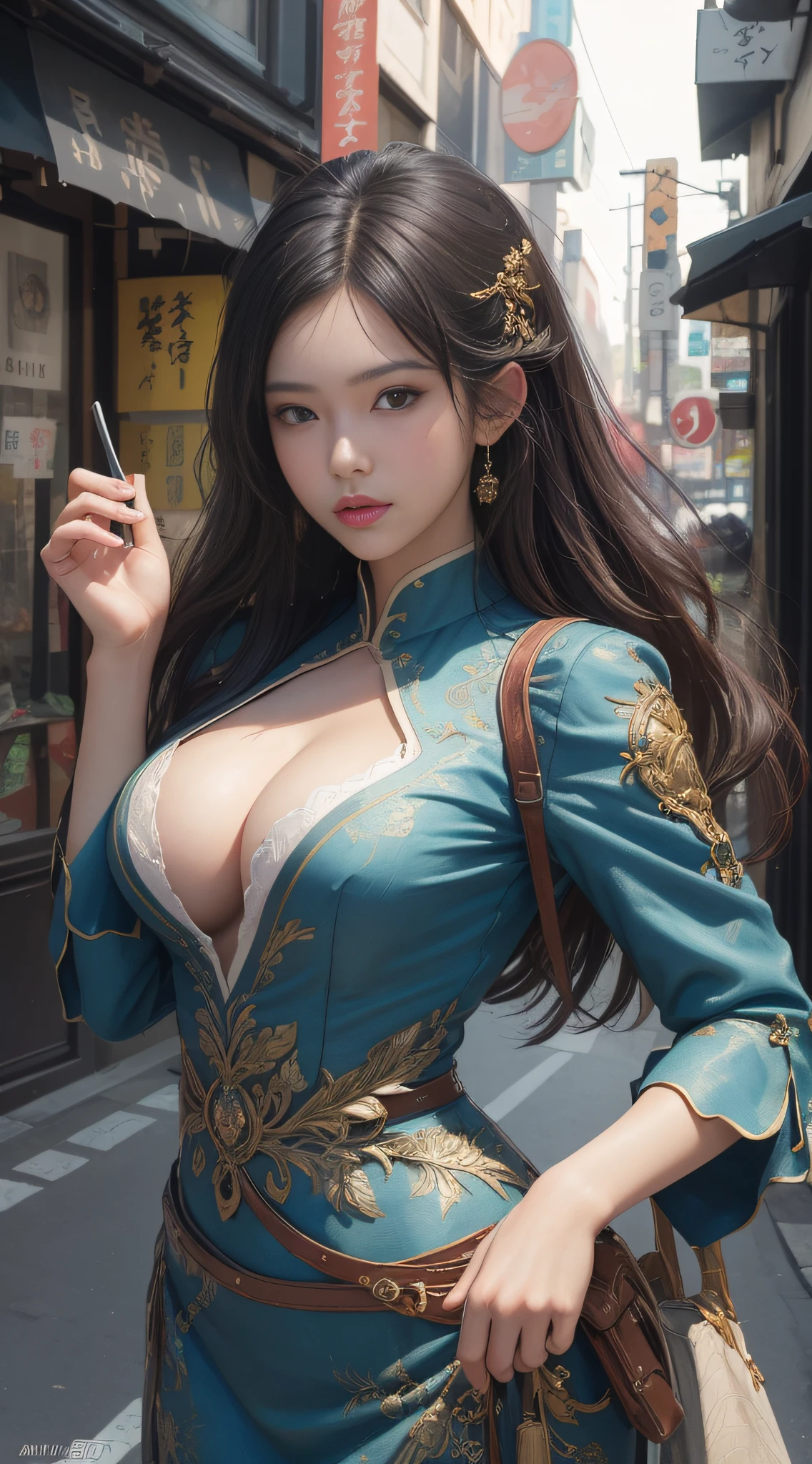 (masterpiece, beautiful art:1.4), close-up of a Tokyo business woman, walking Tokyo streets, tight business dress, (dynamic pose:1.2), (perfect beautiful face:1.2), chengwei pan on artstation, by Yang J, detailed fantasy art, stunning character art, fanart best artstation, epic exquisite character art, extremely detailed artgerm, detailed digital anime art, artgerm on artstation pixiv
