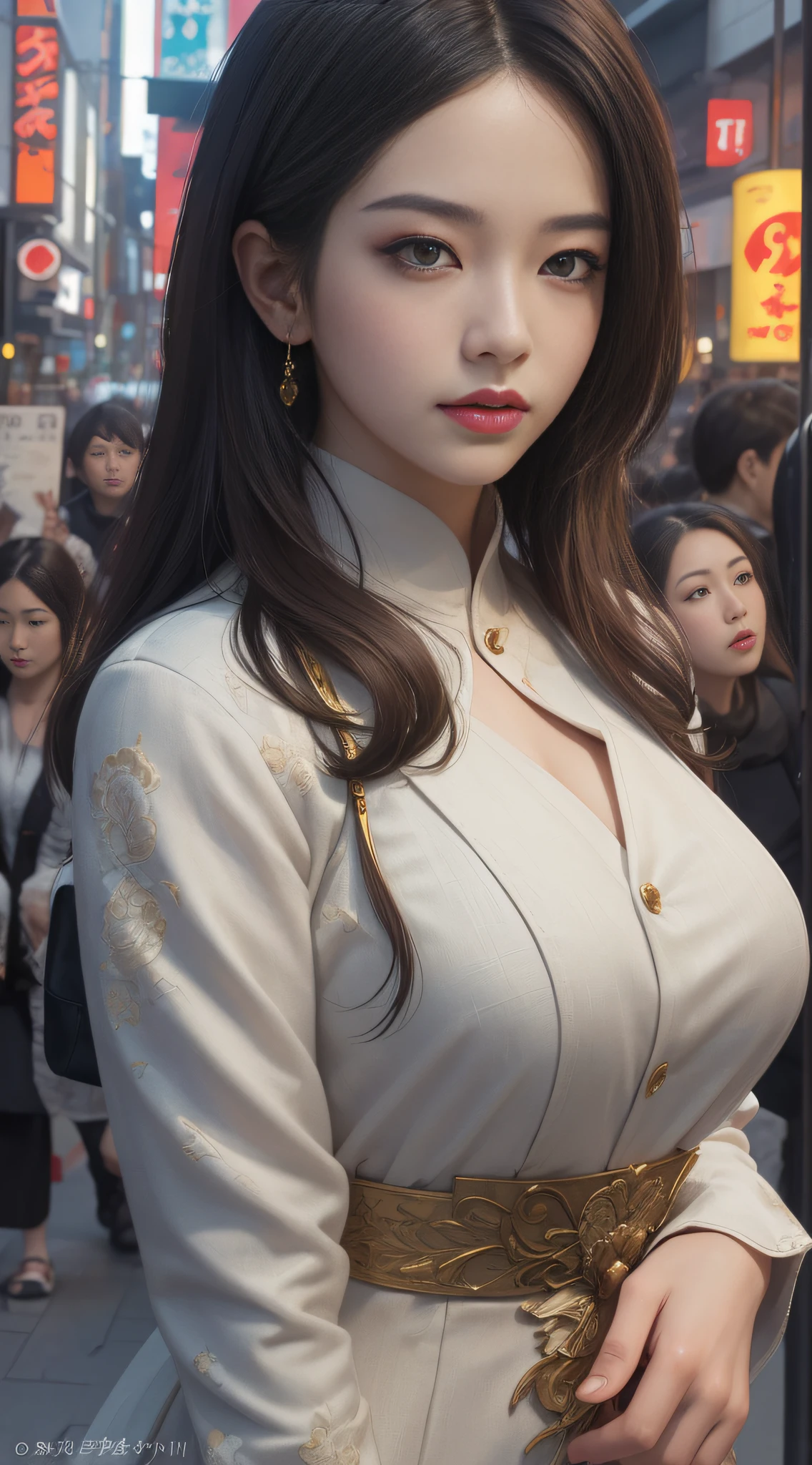 (masterpiece, beautiful art:1.4), close-up of a Tokyo business woman, walking Tokyo streets, tight business dress, (dynamic pose:1.2), (perfect beautiful face:1.2), chengwei pan on artstation, by Yang J, detailed fantasy art, stunning character art, fanart best artstation, epic exquisite character art, extremely detailed artgerm, detailed digital anime art, artgerm on artstation pixiv