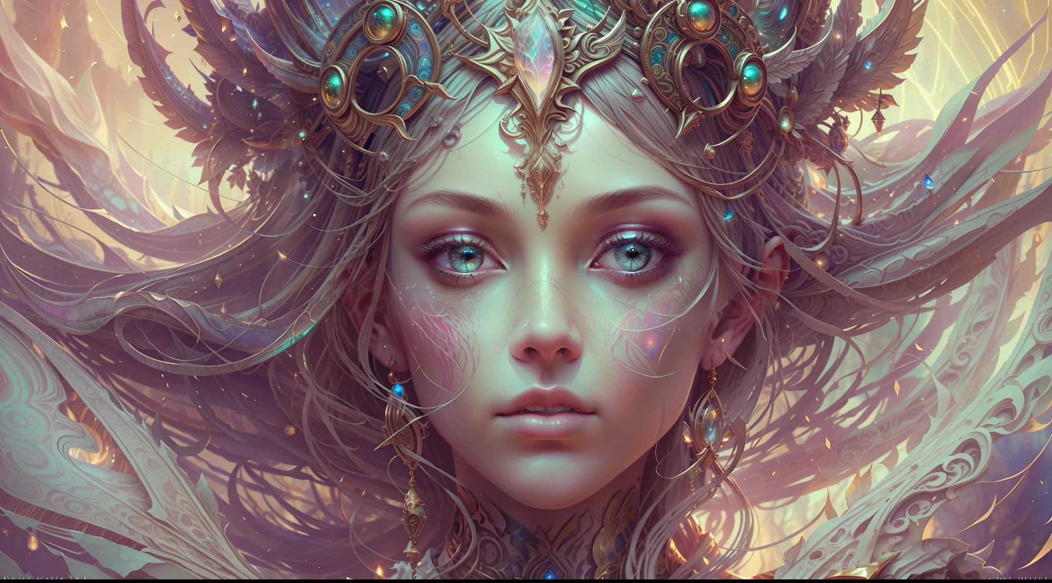 Eldritch, Harsh ancient gods in the night storm, Cloaked in a starry sky, [[Sophia Anne Caruso]], [zendaya], Translucent ivory prosthetic Eldridge horror, Erotic pose, Cinematic lighting, (By (Daniel Mernagh) (Carne Griffiths) Monika Nowak), Highly detailed, Detailed face, Soft body, Alien, Close-up of a goddess with a crown on her head, goddes, Full body like，a stunning portrait of a goddess, Fantasy art Behance, goddes, Extremely high detail, Trending ArtStation, Deviantart ArtStation CGSCOSIETY, extremely detailed goddess shot, trending on artstation 4k, 3 d goddess portrait, hindu aesthetic, Art Station Trend Eldridge, Harsh ancient gods in the night storm, Cloaked in a starry sky, [[Sophia Anne Caruso]], [zendaya], Translucent ivory prosthetic Eldridge horror, Erotic pose, Cinematic lighting, (By (Daniel Mernagh) (Carne Griffiths) Monika Nowak), Highly detailed, Detailed face, Soft body, Alien, Close-up of a goddess with a crown on her head, goddes, Full body like，a stunning portrait of a goddess, Fantasy art Behance, goddes, Extremely high detail, Trending ArtStation, Deviantart ArtStation CGSCOSIETY, extremely detailed goddess shot, trending on artstation 4k, 3 d goddess portrait, hindu aesthetic, Trend at Artstation