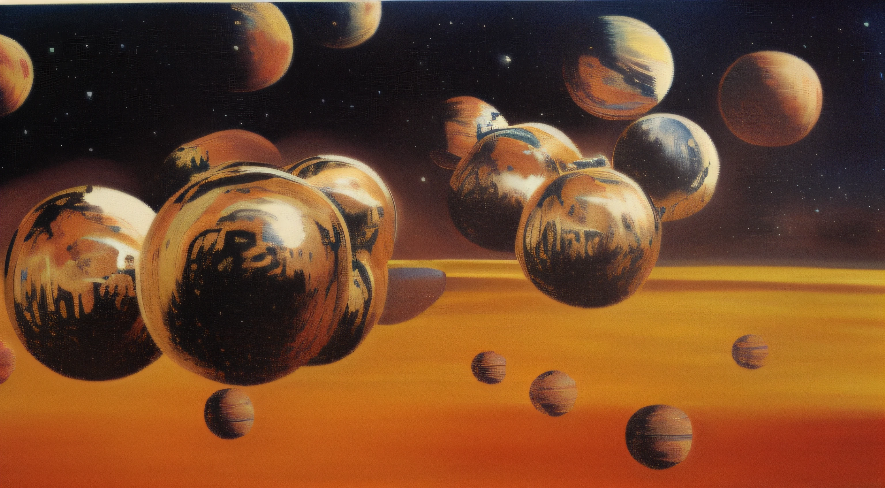Balls in outer space, Estilo Salvador Dali