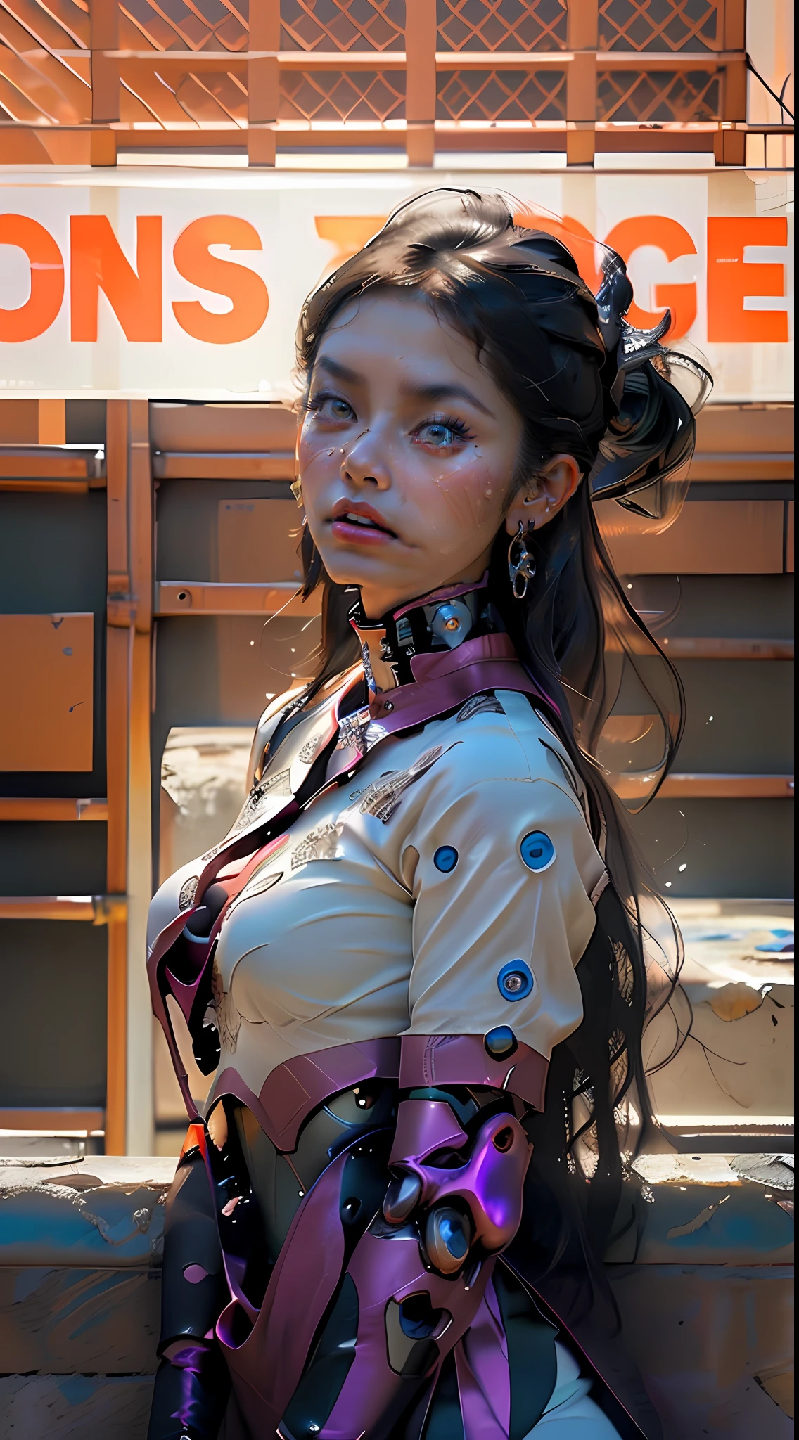 (Highly detailed CG Unity 8k wallpaper), (Masterpiece), (Best Quality), (Super Detail), (Best Illustration), (Best Shadow), (Photorealistic:1.1),(PureErosFace_V1:0.5),(Taiwanese Cute Girl),(Taiwanese Sexy Woman),(Taiwanese Gorgeous Idol),(Taiwanese Gorgeous Idol),Real Human Skin, Lens Flare, Shade, Backlight,( Natural Light), Film Grain,((1 girl)), Ultra High Resolution, (Details: 1.4), Brown Eyes, Seductive Smile, Cute, (Solo Focus), (Brown Hair), (Princess Cut Short Hair, Low Tight Back Braided Ponytail)), ((White Summer Sunrise Embroidery Linen Maxi Dress)), ((White Chinese Tan Costume Amisé (Transparent Material)), ((Big)) , (cowboy shot), (medium shot), blurred background, 18 years old, (((solo)), (shiny skin), wearing a cyberpunk-inspired micro bikini, (viewer view), (front), (sitting on a chair and opening crotch), ((big)), (without makeup), (crotch crack), (sweaty) (squinting: 0.8), (st. Peter's Basilica), Vatican City, (indoor basilica), ( Ancient Roman style), (mouth: 0.3), (happy 512:0.5), (beautiful_mistake-8500:0.5), (close moth) , (background cyber mecha)