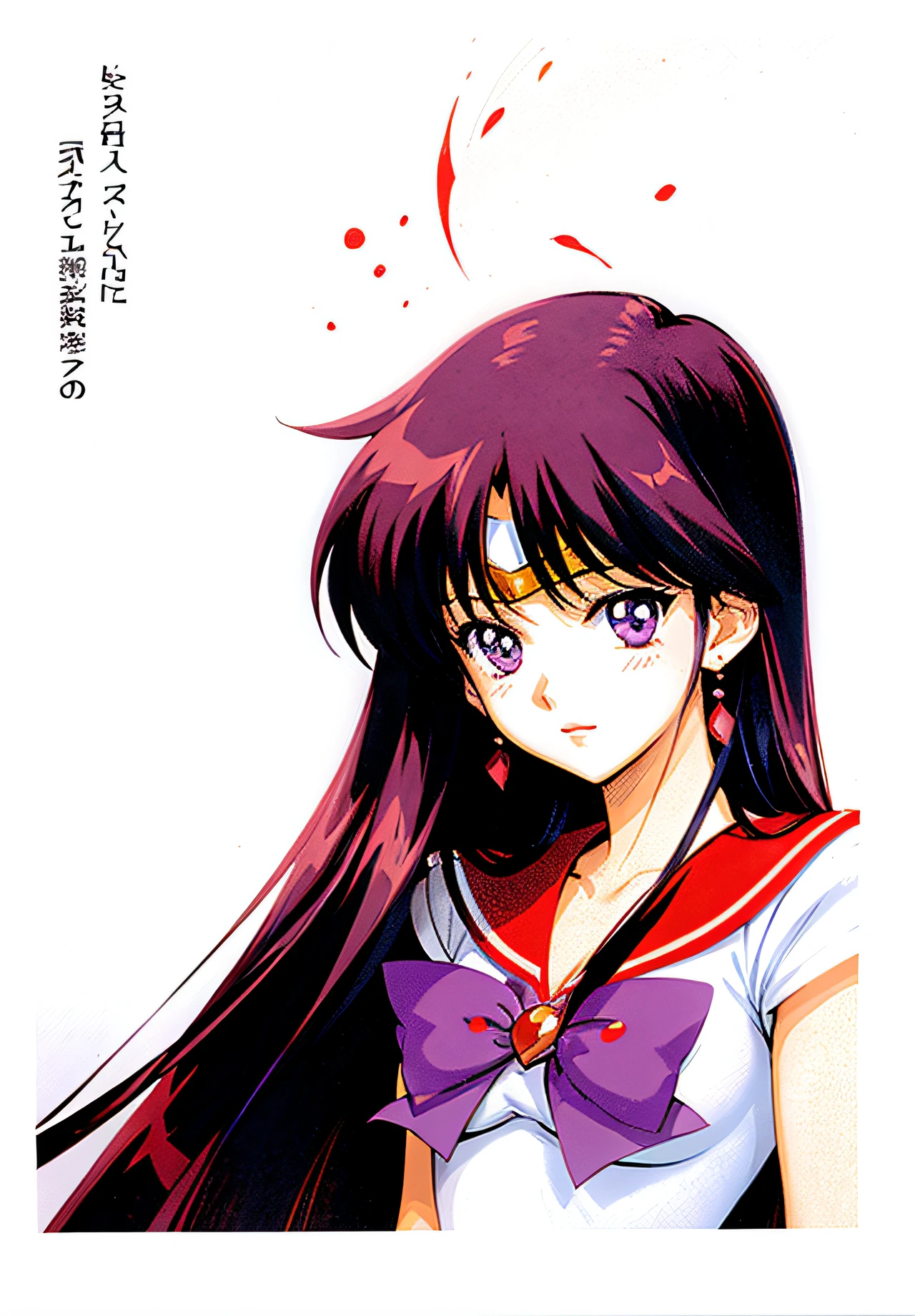 a girl with long hair, sailor mars, rei hino as a princess, inspired by Tsubasa Nakai, inspired by Rei Kamoi, high detail