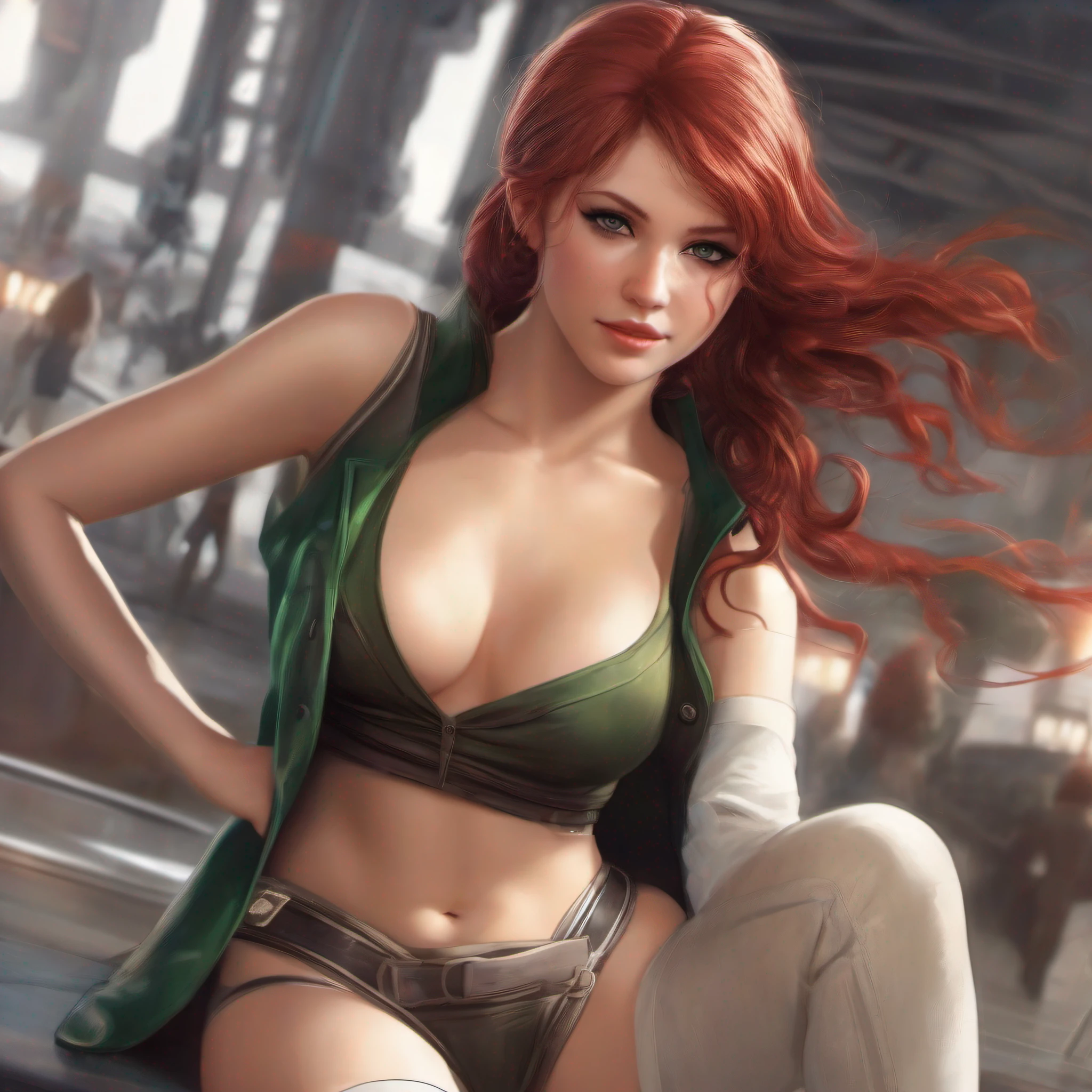 16 year old, she is wet , she’s wearing a vibrator in her crotch, very detailed eyes, very detailed face, very beautiful woman, best quality, super detailed (photorealistic), big, very delicate and beautiful legs, black naughty underwear, show full body, twi'lek, naughty smile, star wars ship, remove headband, make younger, bathrobe, sexy pose, sexy eyes, sexy smille, comfortable pose, red color skin, green color eyes, blush face, wear white pants, wear white bra, Very detailed eyes, very detailed face, very beautiful woman, best quality, super detailed (photorealistic), big, very delicate and beautiful legs, black naughty underwear, show full body, twi'lek, naughty smile, star wars, remove headband, make younger, sexy pose, sexy eyes, sexy smille, comfortable pose, red color skin, green color eyes, blush face, wear white pants, wear white bra, wear black open jacket, walking city, spread legs, exposed breast, red hair color, red hair