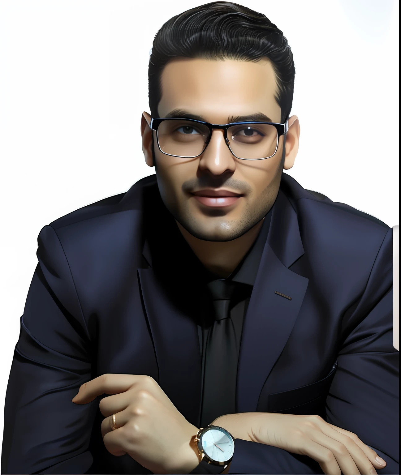 Man in suit and glasses with watch, Amr Elshamy, Nekro Petros Afshar, Mohamed Chahin, Ahmad Merheb, Saadane AFIF, Farid Ghanbari, Jamel Shabbaz, Sam Nassour, Sayem Reza, Alex Yanes, Hicham Habchi, in suit with black glasses