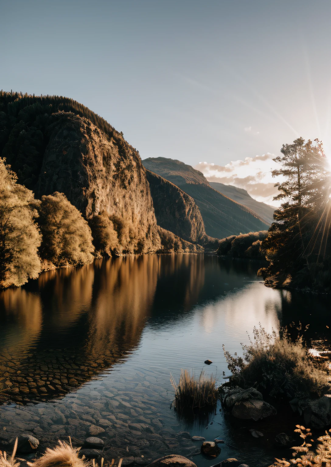 RAW photo of a landscape, small details, photorealistic, ultra-realistic photo, 8k uhd, dslr, soft lighting, high quality, film grain, Fujifilm XT3, (masterpiece)