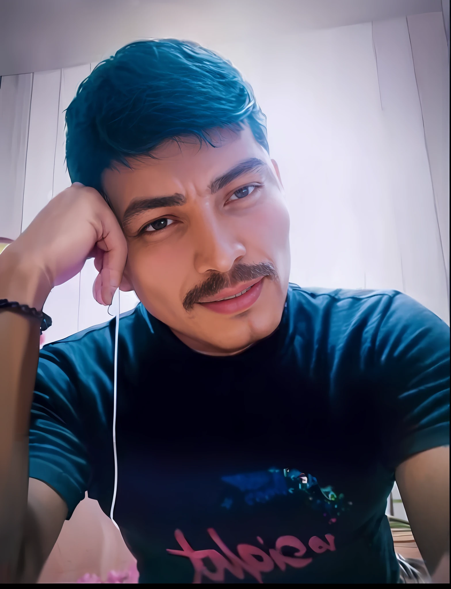 there is a man with a mustache and a black shirt, headshot profile picture, portait photo profile picture, picture, 2 7 years old, profile pic, profile picture, professional profile picture, photo taken in 2 0 2 0, khyzyl saleem, around 1 9 years old, potrait, profile picture 1024px, old picture
