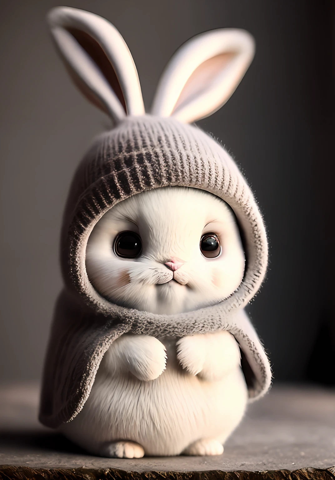 bunny, blur, bunny, flower, nature, no_humans, depth of field, to8contrast style, DARK_Glam, wearing DRK_Glam, deep shadows, (dark: 1.4), (8k, RAW photo, best quality, masterpiece: 1.2)