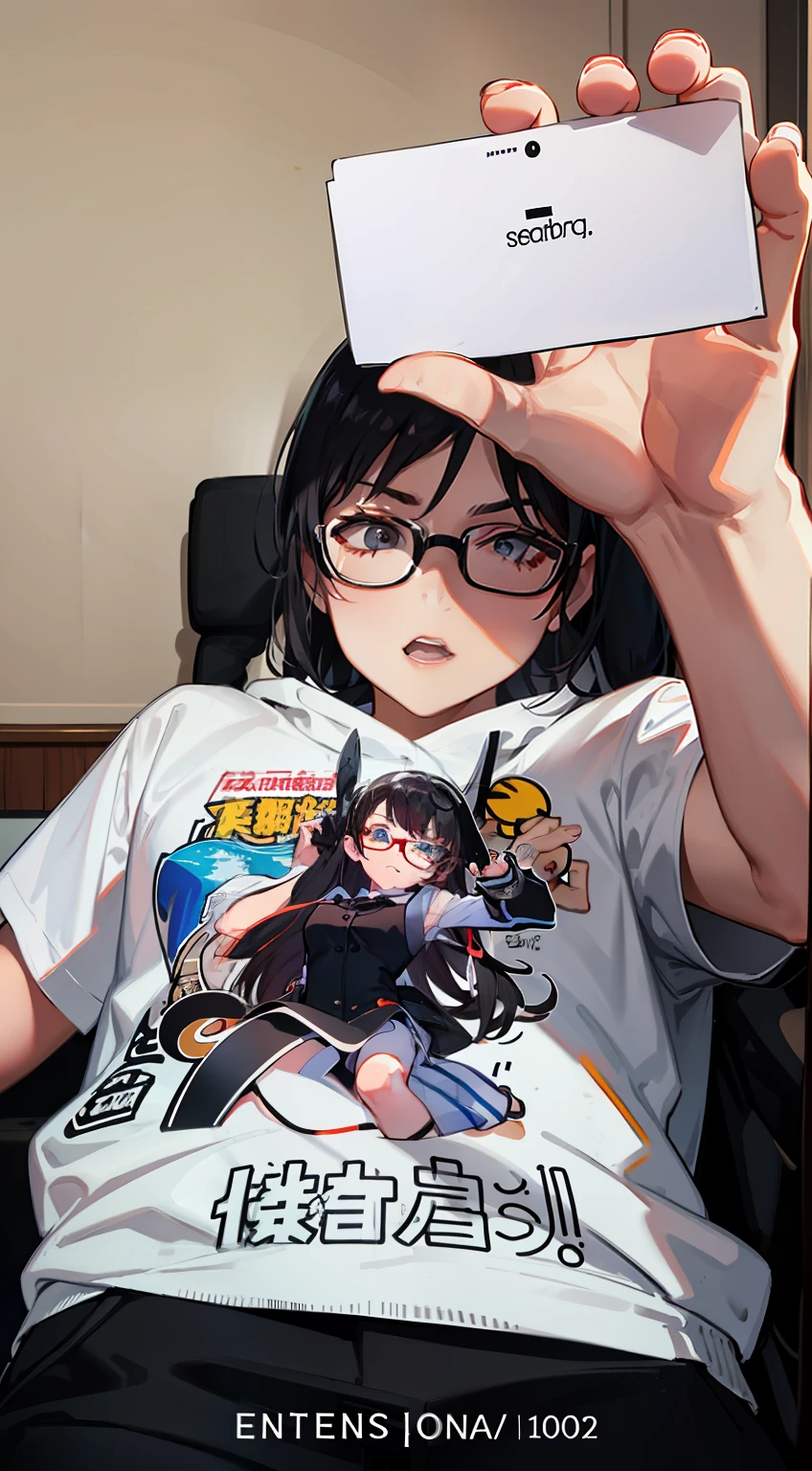 Wear black glasses