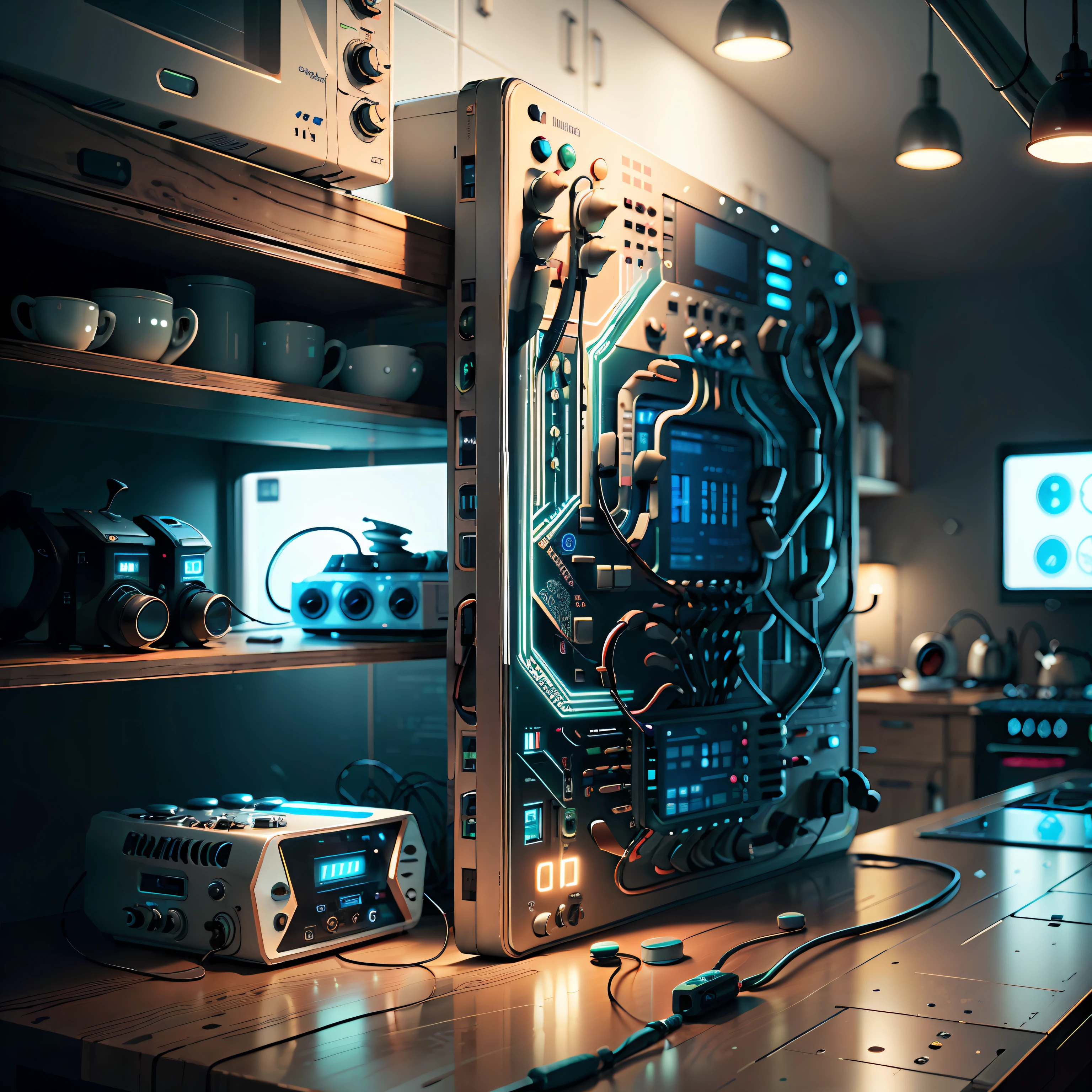 CircuitBoardAI radio in kitchen