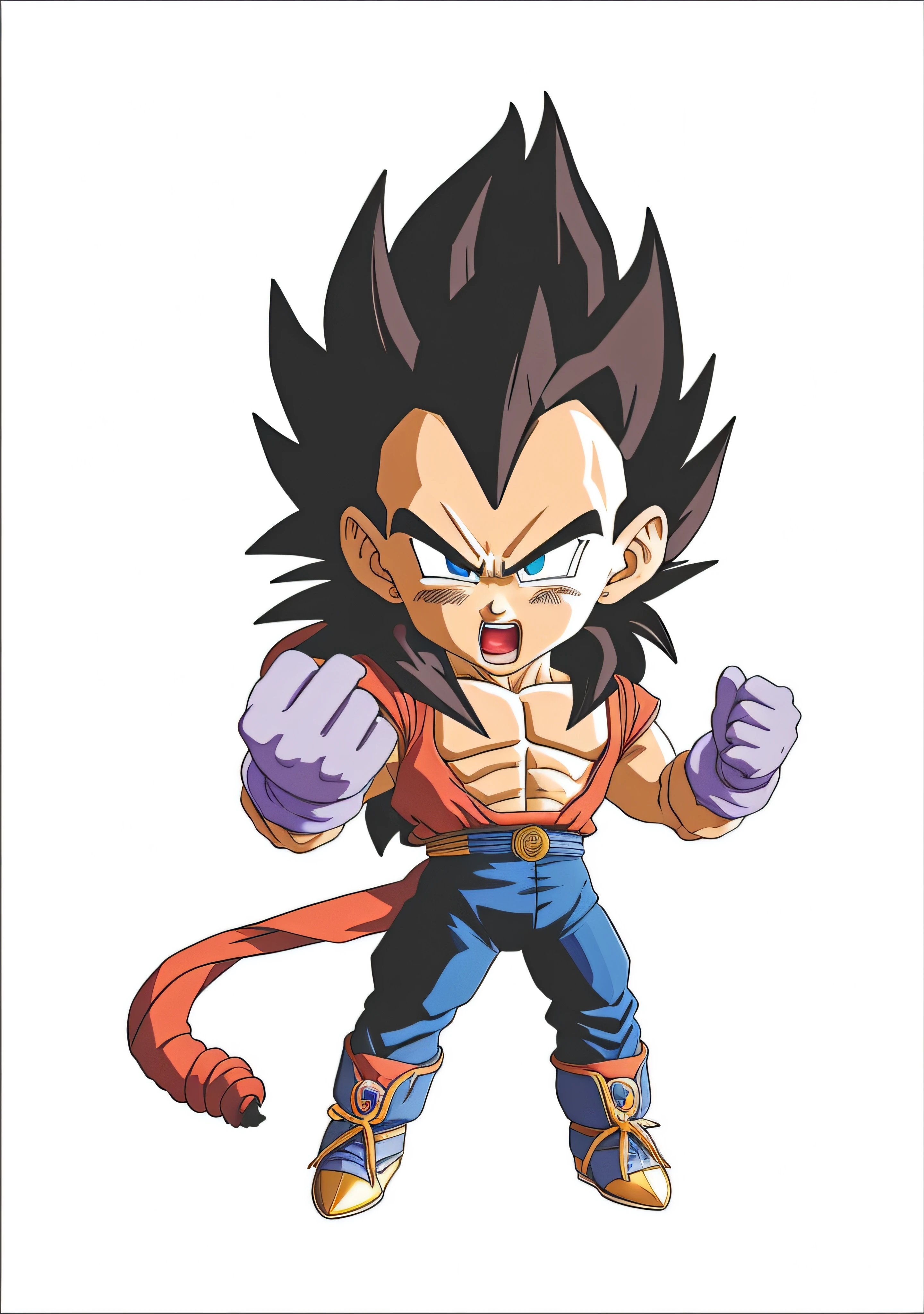 Arte CG hiper realista, High quality image with cinema lighting, imagem cheia de detalhes do Dragon Ball, prince vegeta, Vegeta, personagem dragonball, Akira Toriyama's stroke style, Akira Toriyama, Directed by: Akira Toriyama, Super Saiyajin 4, Dragon ball z Style, Estilo de arte de Dragon Ball, Super Sayan, Dragon ball style
