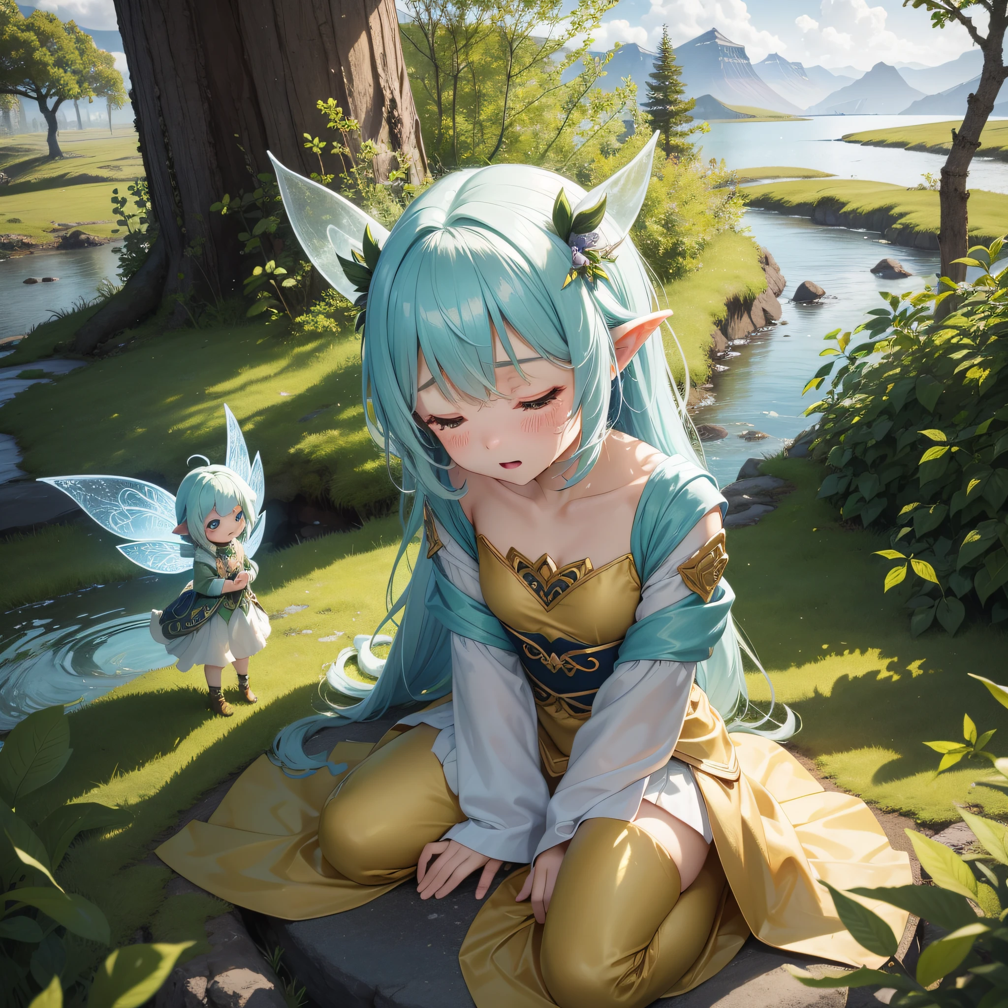 Crying, nffsw, 8K,「Gander」Let's summarize the image of: Icelandic lore Living in forests and lakes Little fairy-like beings Deeply connected to nature Cute figure and interesting personality Good at hiding Allegedly brings good luck Guardian of houses and crops Has magical powers Connect with local beliefs Gander in Icelandic folklore、Living in natural environments such as forests and lakes、It is a mysterious creature depicted as a little fairy-like being..。They have a cute figure and an interesting personality.、Known for mastering magical powers。pure、Guardian of the house and crops、It is imagined that it is deeply connected to local beliefs and culture。Gander is a symbol of respect and appreciation for Iceland's natural environment.、Locals々々Familiar。