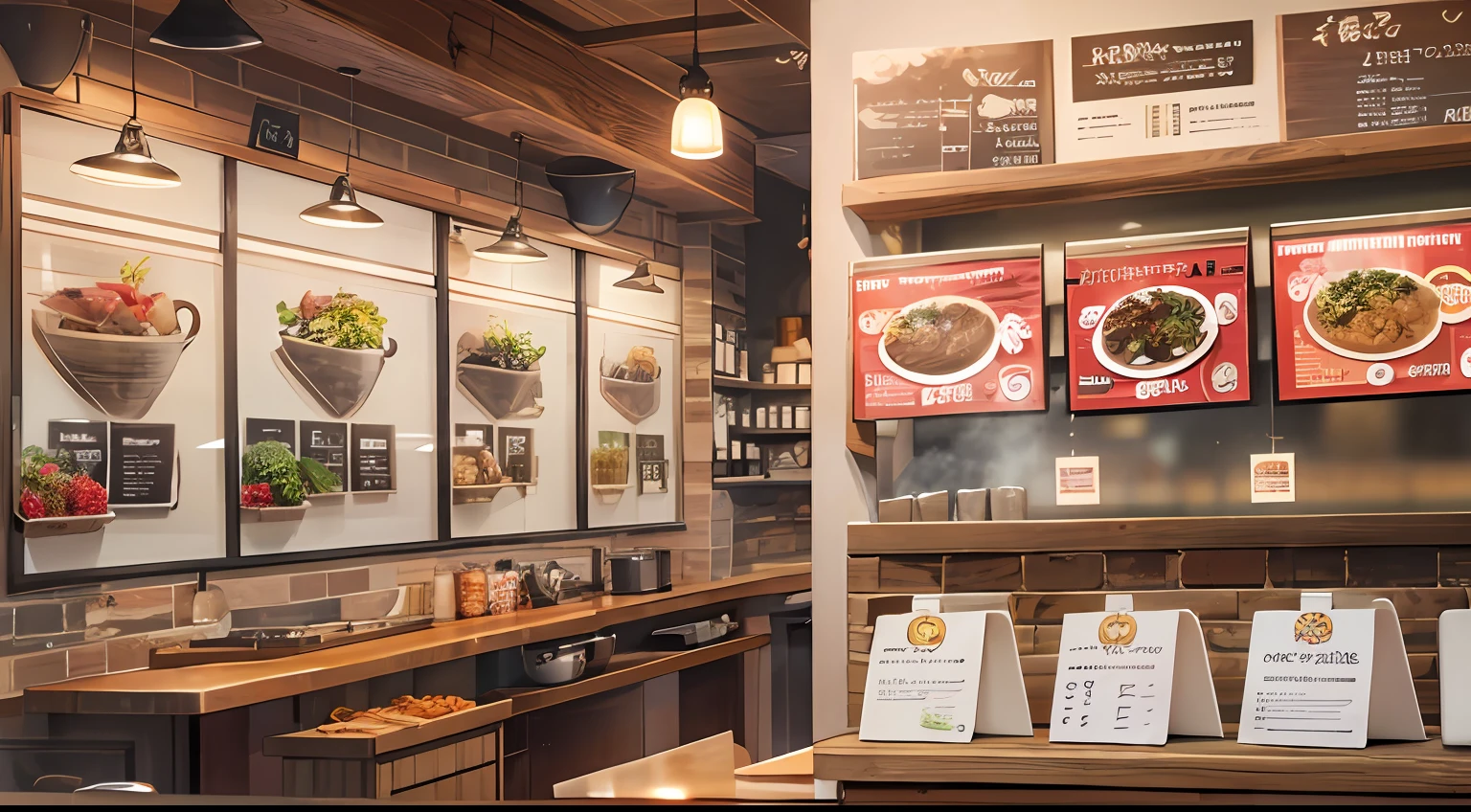 photoRealstic、Photo of the coffee shop menu