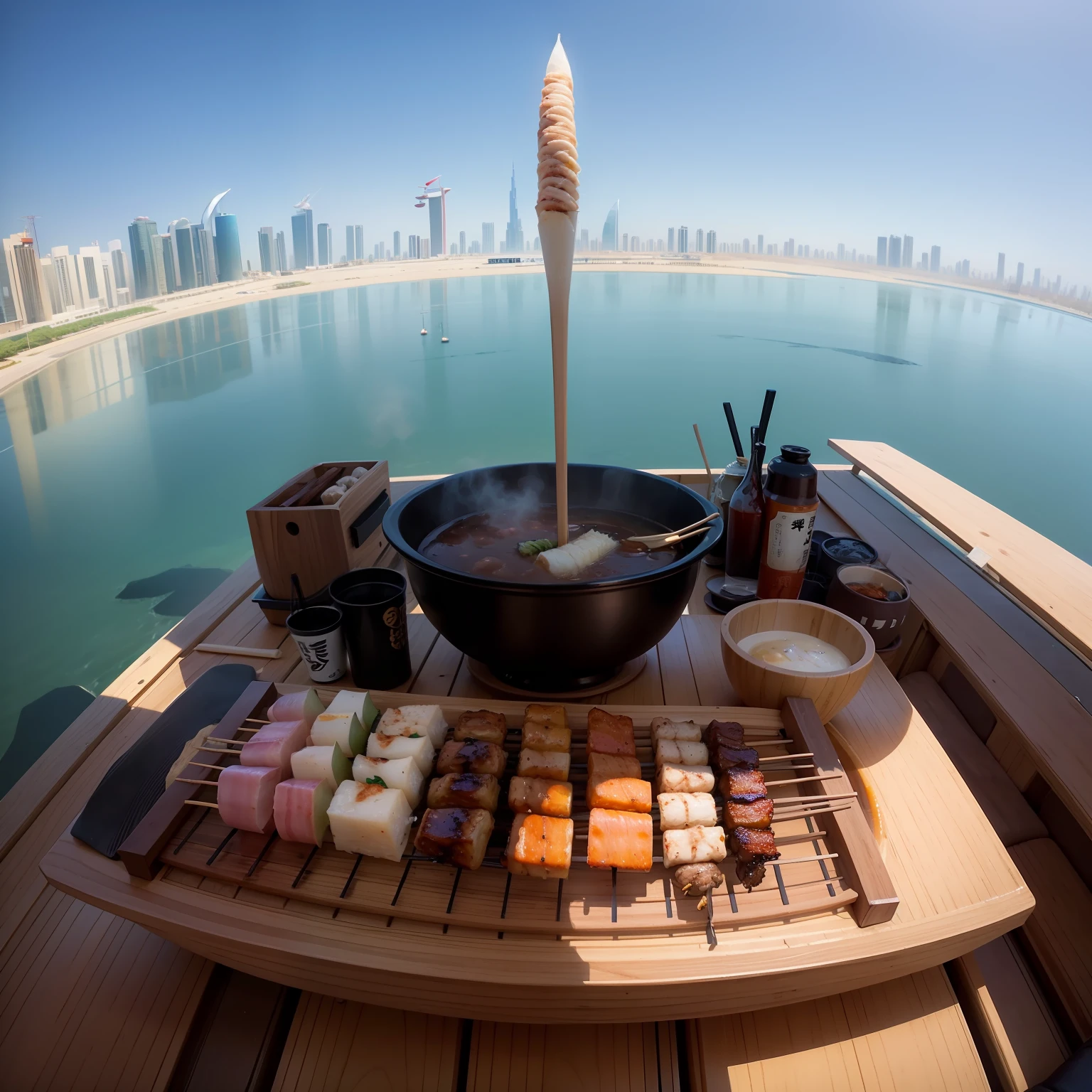 Yakitori flying in the sky、Go to Dubai