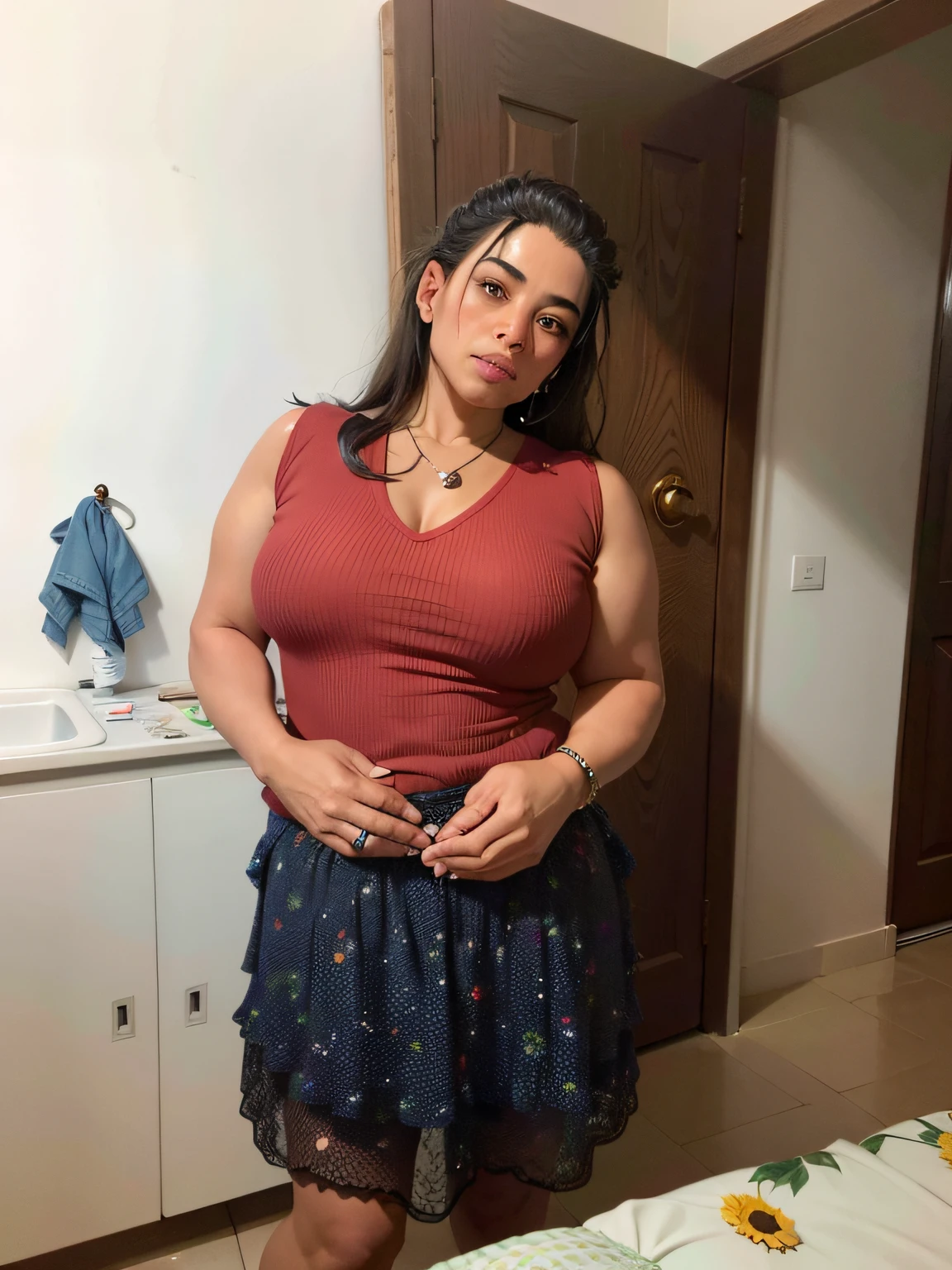 cabelo ruivo longo, olhos azuis
