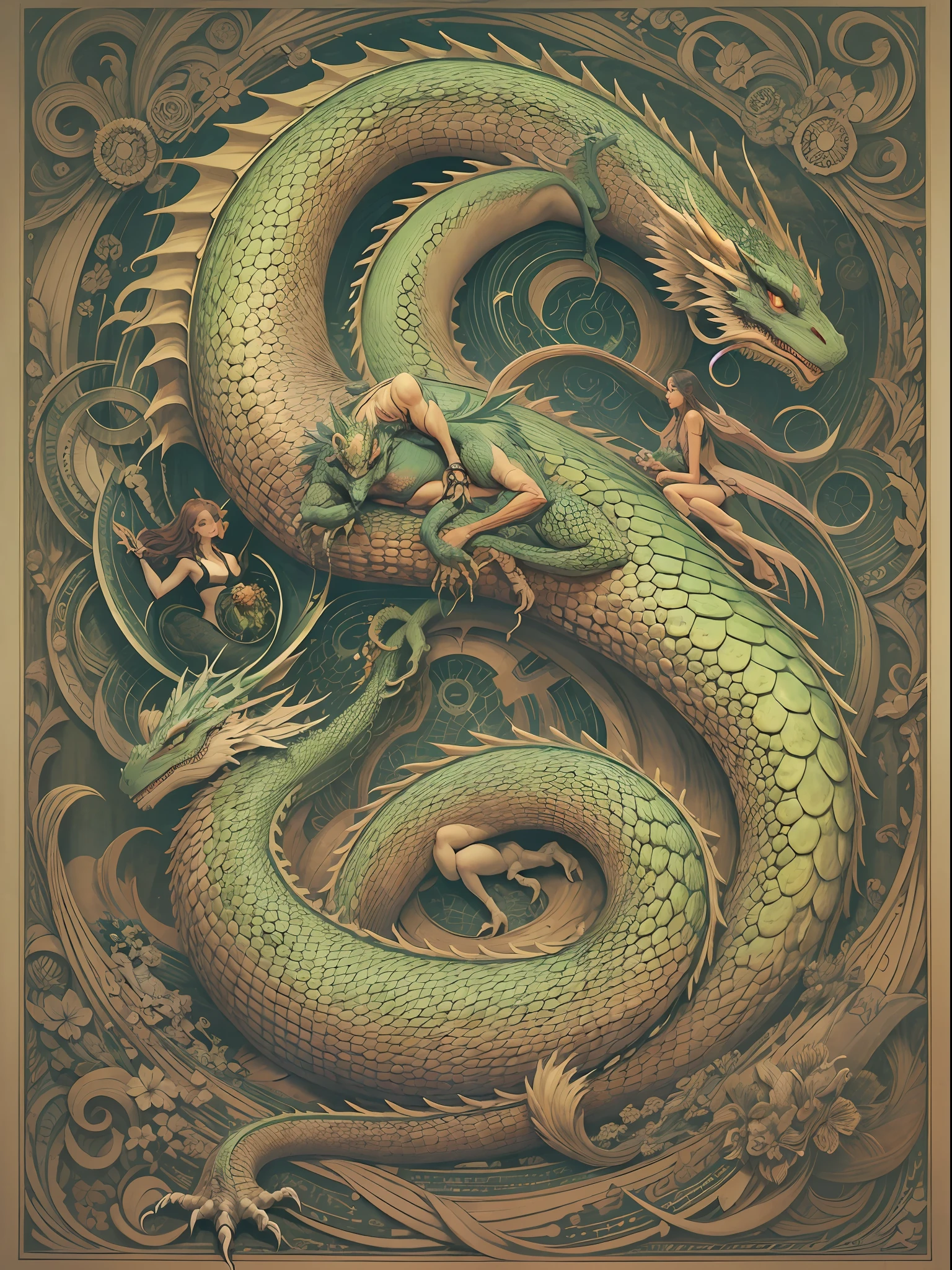 "Dragon and Human, united in a symbiotic existence."