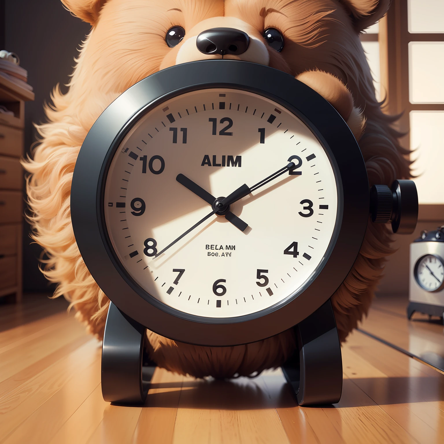 Alarm Clock Technology Time Scale Cute Shaped Bear