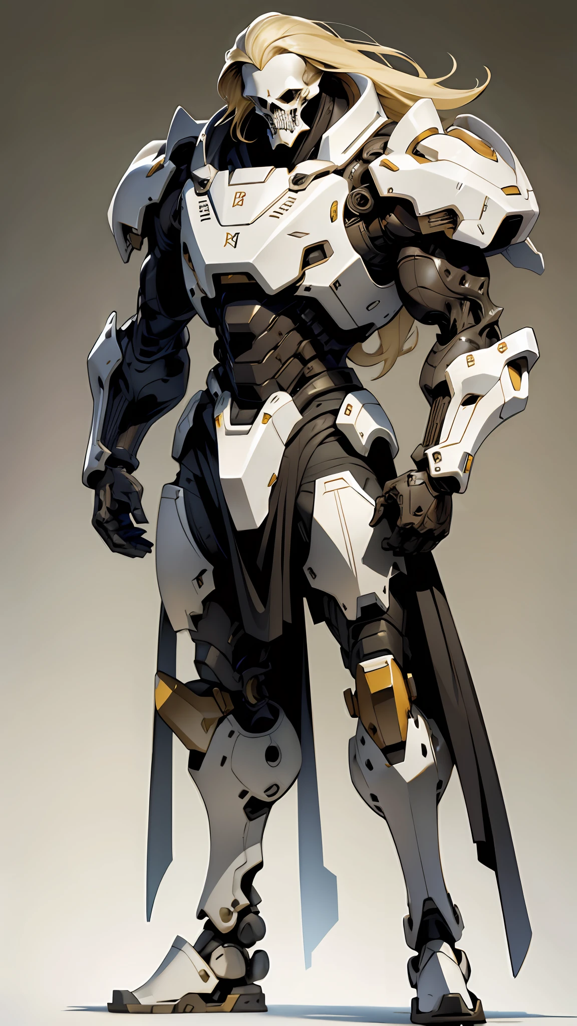 tmasterpiece， Best quality at best， Despise weavers， long whitr hair， blond hairbl， biomechanical arms， scientific fiction， Large brown armor， mechs， Biomechanicals， 
terroral， vein， pipe， Organic， darkly， Dim light， skelleton， Alien movies，
ink，清晰的线条，Negative space，h.r.Giger's art