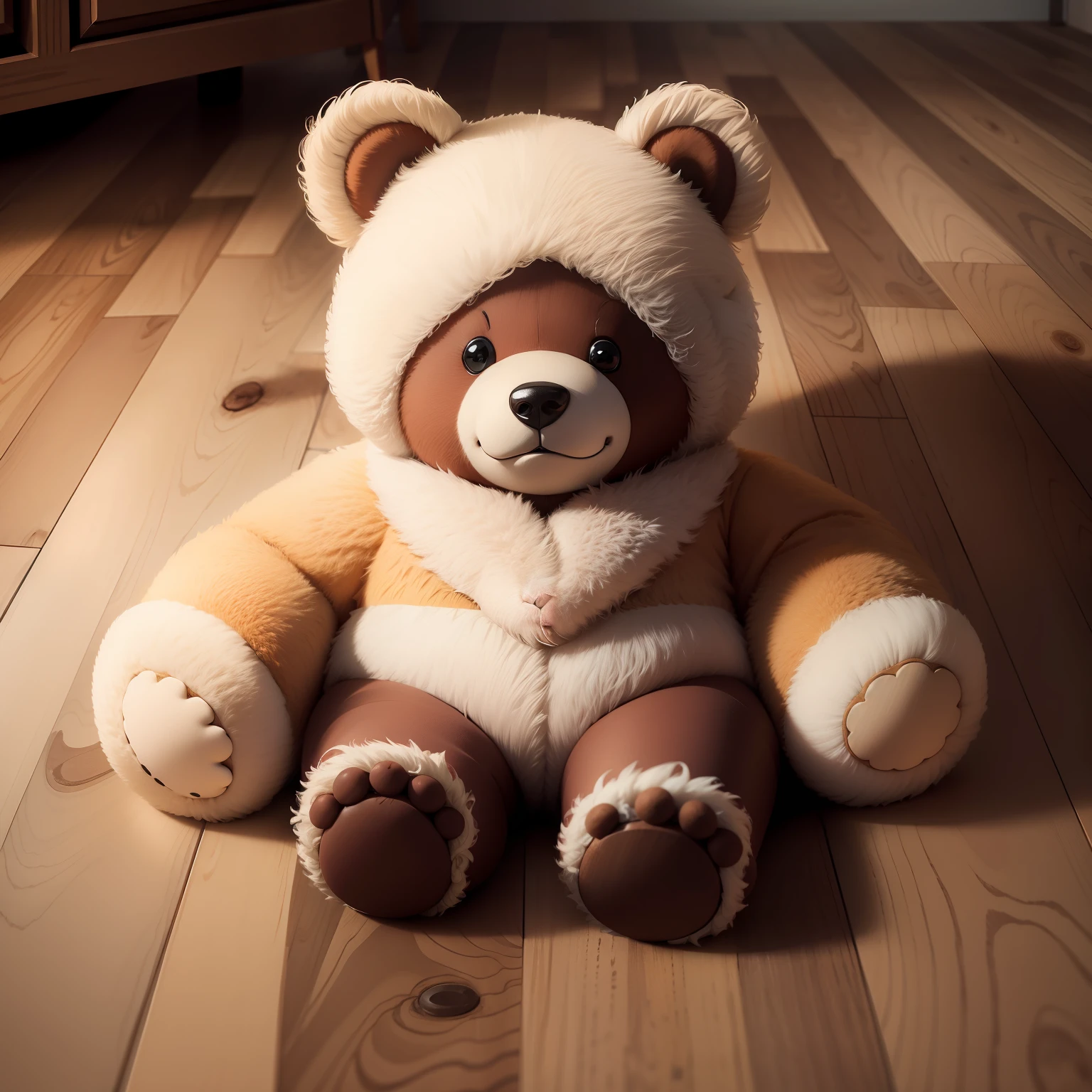 Bear toy floor cute furry