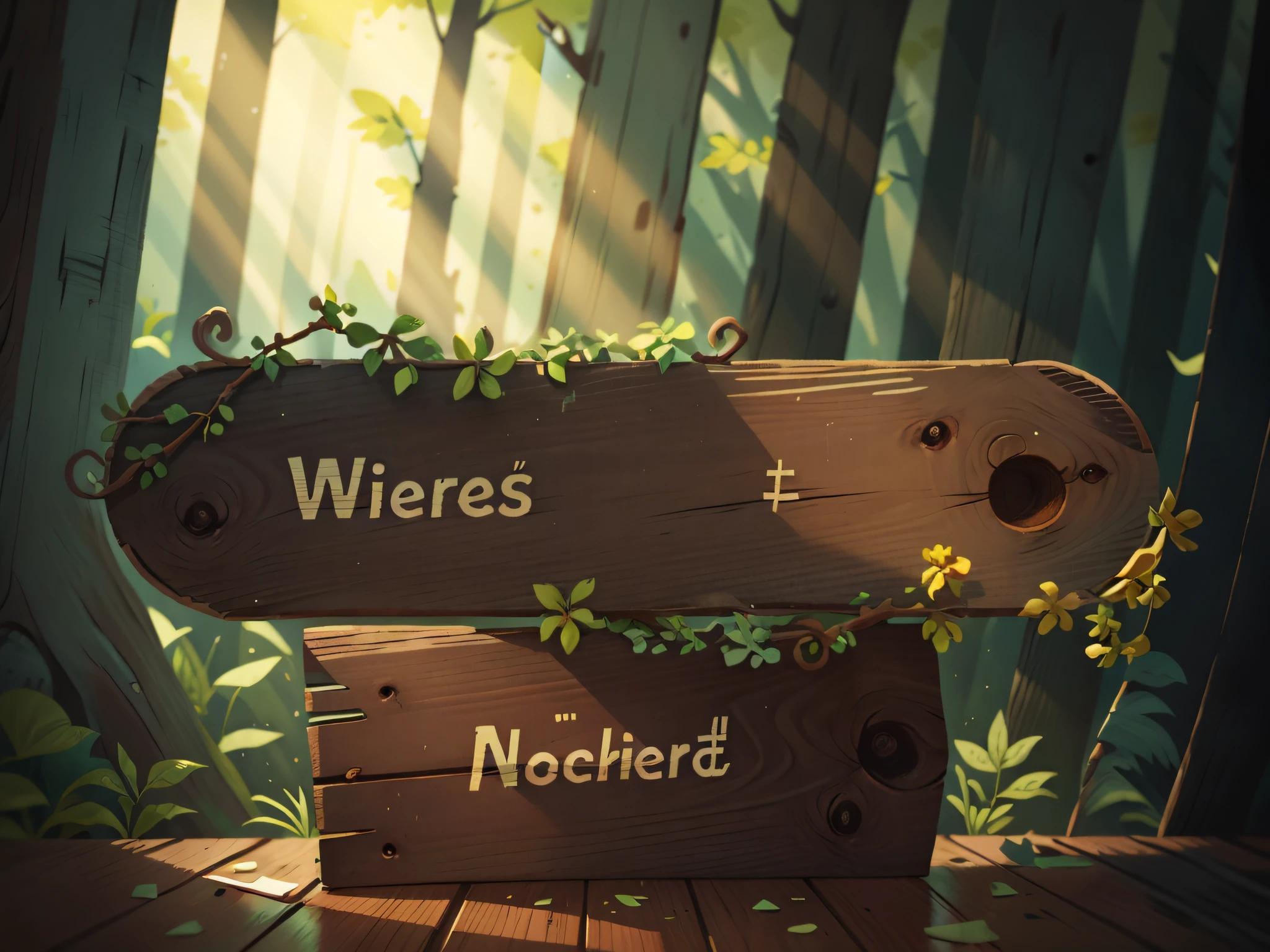 Wooden signs