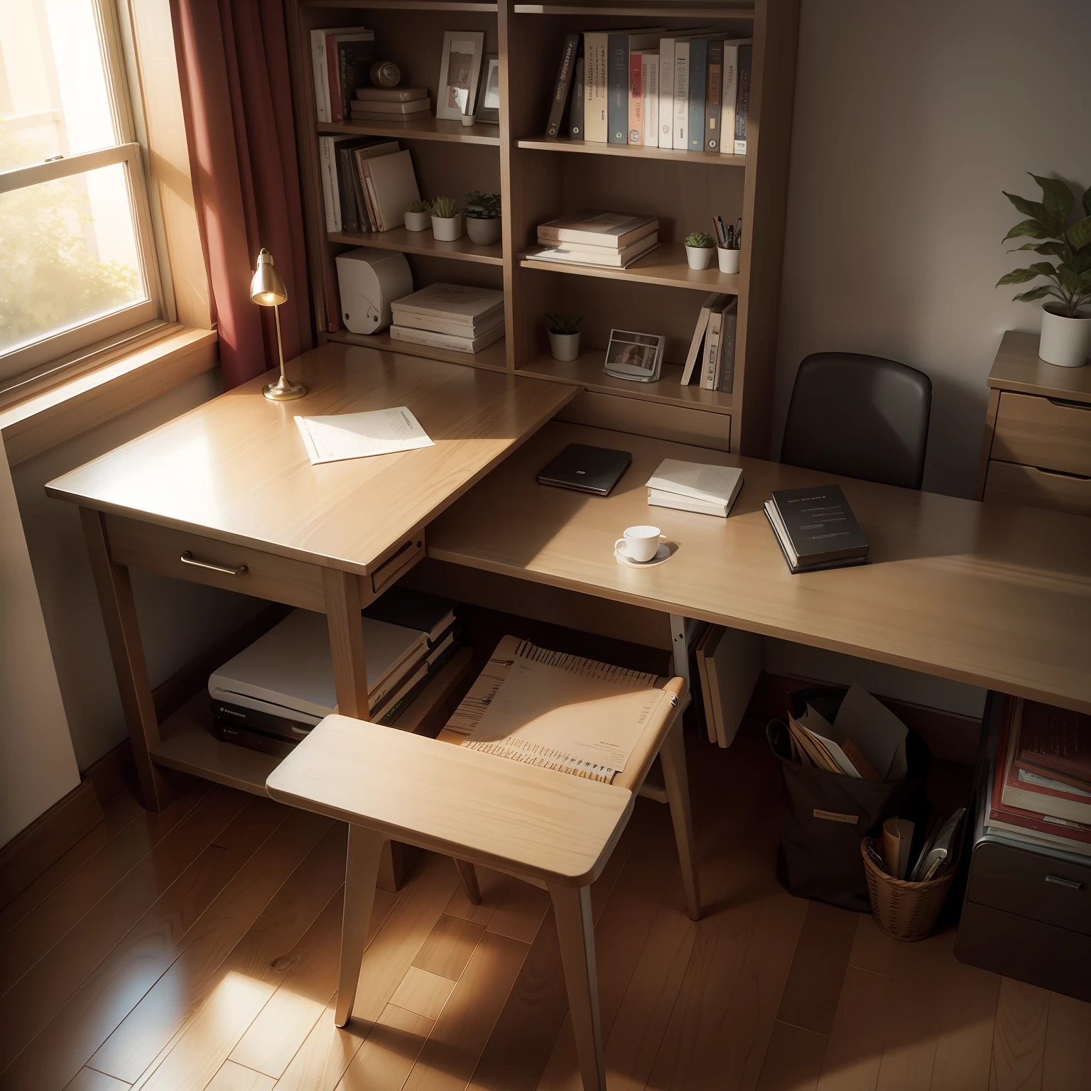 Desk, reading, table and chair, study