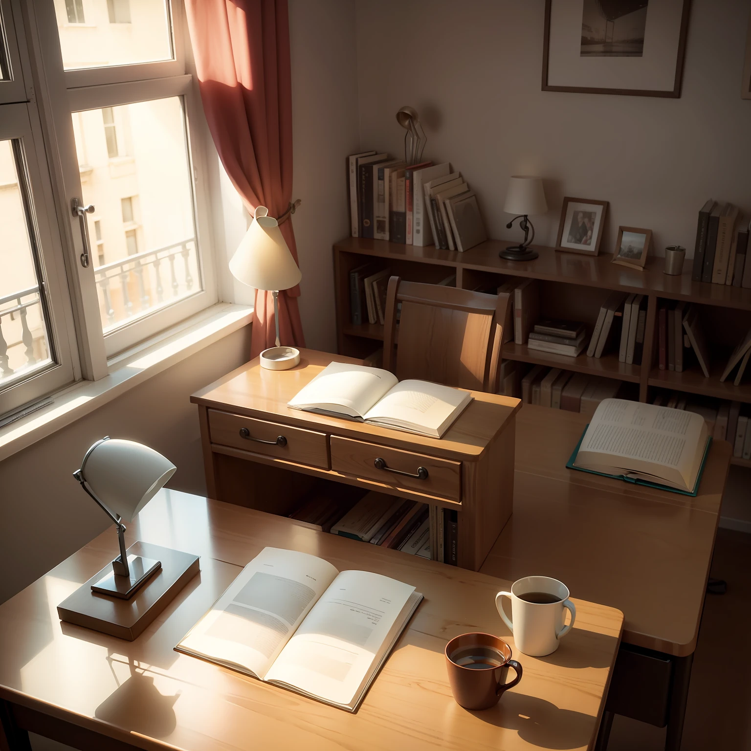Desk, reading, table and chair, study