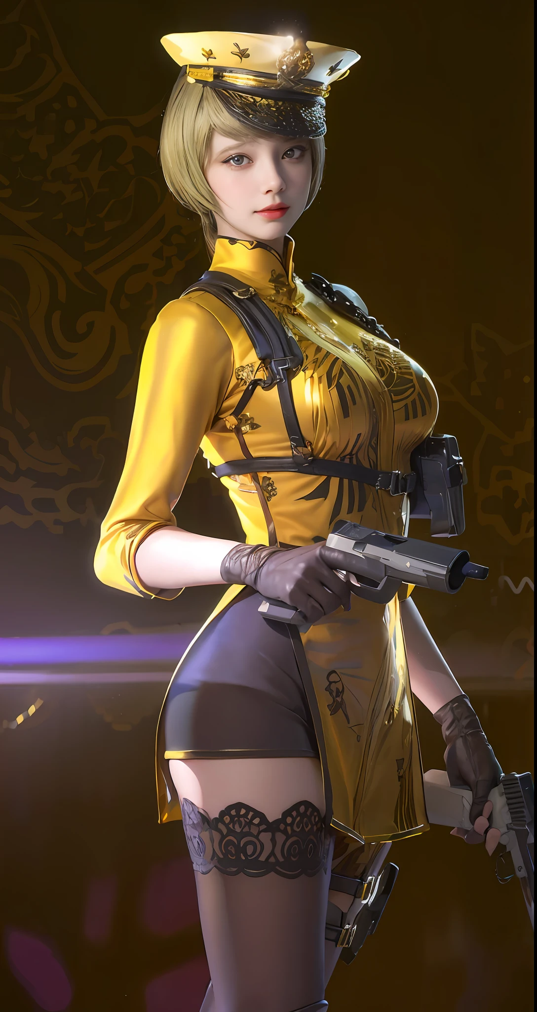 ((best qualtiy,8K,tmasterpiece:1.3))),Clear focus:1.2,(layer cut,The large:1.2),Beautiful Women in Perfect Figure:1.4,Slender abs:1.2,Moist body:1.5,Highly Detailed Face and Skin Textur,Detailed eyes,二重まぶた,long whitr hair,(beautidful eyes:1.3),(Smiling face:1.3),(Both eyes are the same size:1.4)