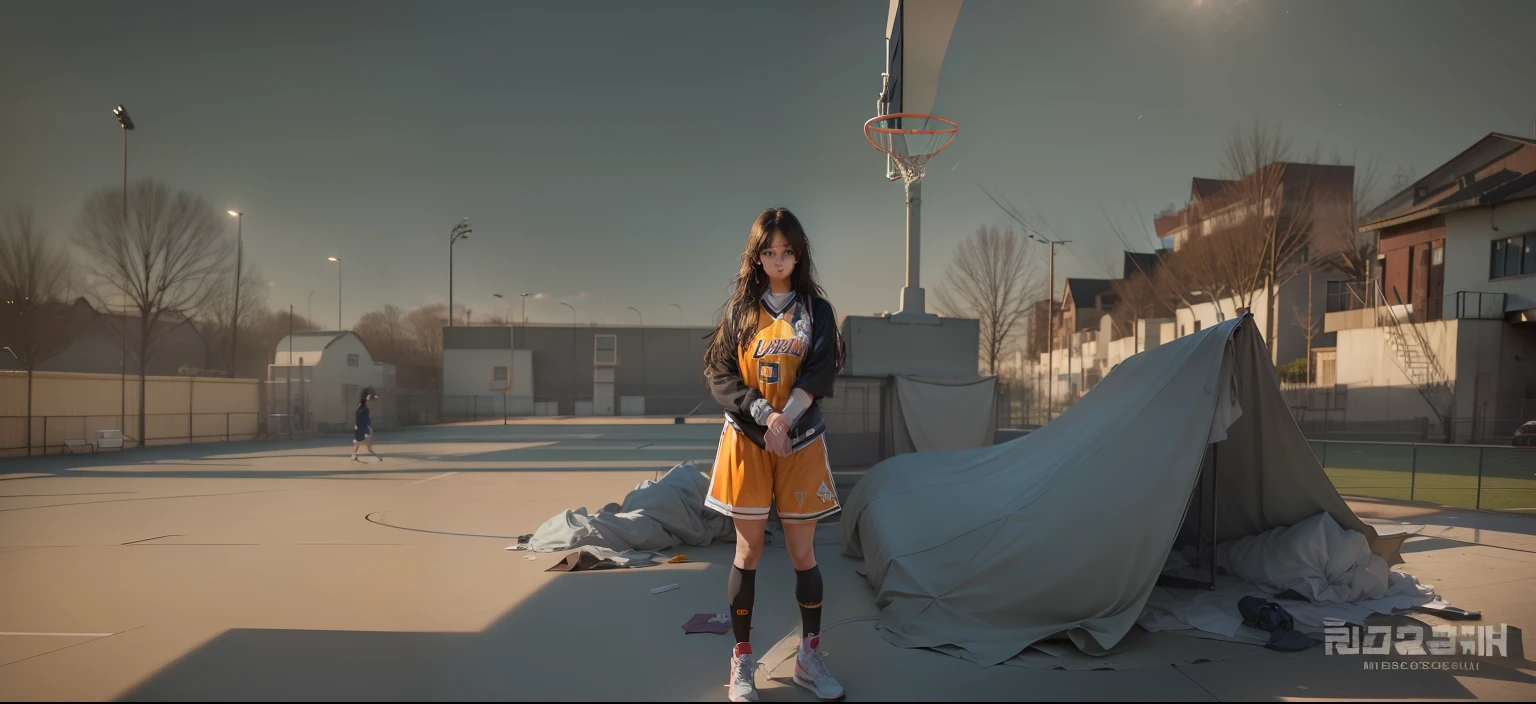 (8k, best quality, masterpiece:1.2), (realistic, photo-realistic:1.37), ultra-detailed,best quality, ultra high res, professional lighting, photon mapping, radiosity, physically-based rendering, cinematic lighting, basketball court,depth of field, sharp focus,sunbeam, good composition,(bokeh:1.2) 1girl,solo,(full body), (closed mouth),beautiful detailed eyes, pose, narrow waist,basketball uniform, black hair,messy hair,long hair floating in wind,(ulzzang-6500:1.2)
mix4, hiqcgbody