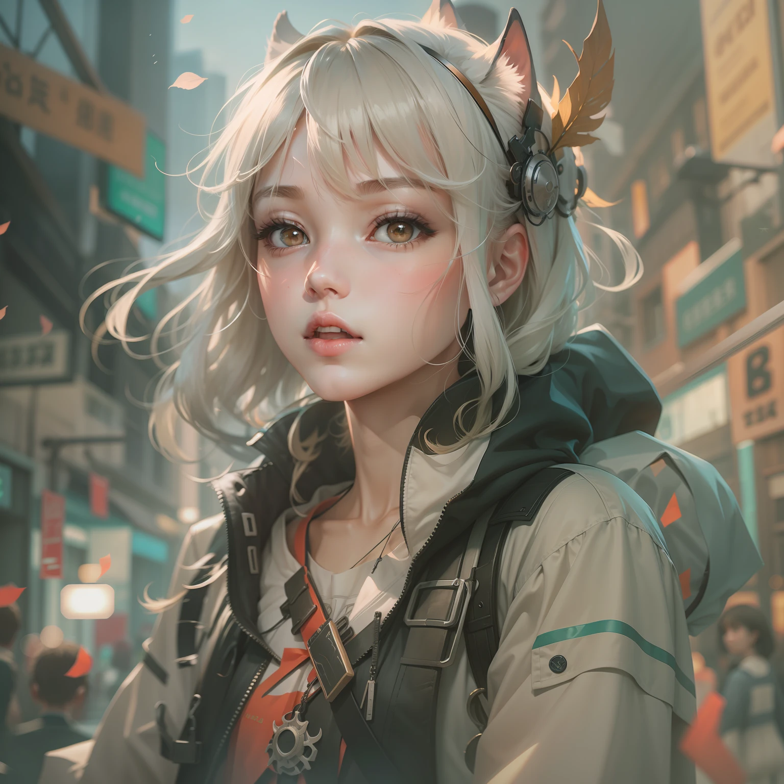 2110s、animesque、girl with、trending on artstationh、Rachel Walker、