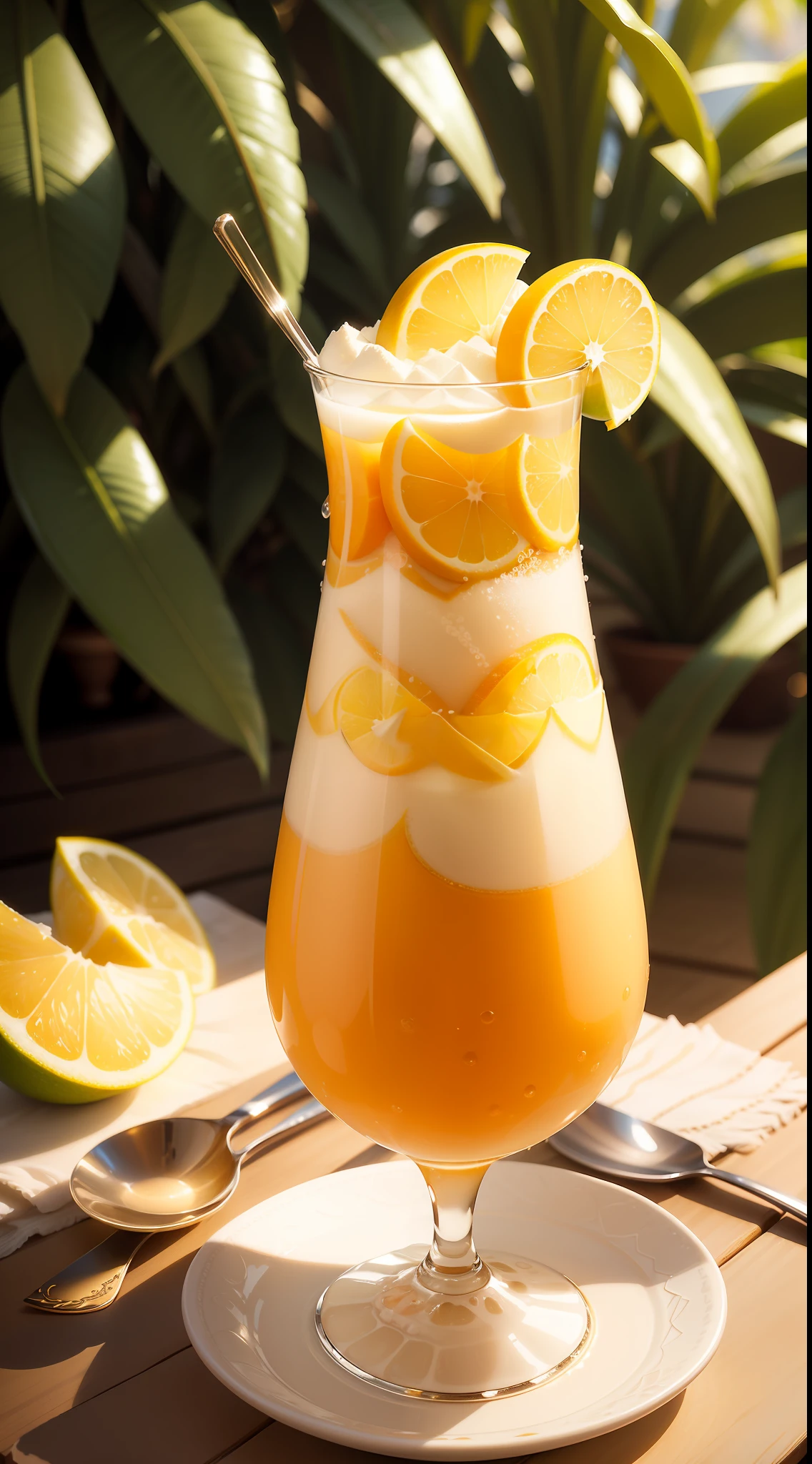 Title: Summer Bliss - A Close-up of Mango Pomelo Sago
Description:
Embark on a delightful journey of tropical flavors with this enticing close-up of Mango Pomelo Sago, the epitome of summer bliss. This captivating mobile wallpaper transports you to a paradise of delectable sweetness, where every vibrant element of this beloved dessert takes center stage.
At the heart of the frame, a crystal-clear glass brims with a creamy, sunshine-hued concoction that beckons with its luscious allure. Tiny pearls of sago bob gracefully in the velvety mango goodness, creating a textural wonderland that promises a harmonious blend of taste and texture.
Chunks of succulent mangoes float gracefully in the sea of sago, each piece ripened to perfection, evoking memories of tropical paradise. Their sweet fragrance permeates the air, carrying whispers of exotic destinations and unforgettable adventures.
Slices of succulent pomelo add a burst of tangy delight to the dessert, creating a delightful dance of sweet and citrusy notes that tantalize your taste buds with every bite.
A generous serving of fresh coconut milk blankets the dessert like a creamy veil, infusing each spoonful with a decadent richness that adds depth to the tropical symphony.
Topped with a handful of crushed ice, the dessert promises a cool, refreshing escape from the summer heat. The ice crystals glisten in the light, casting a magical shimmer over the entire composition.
In the background, the blurred imagery creates an atmosphere of dreamy enchantment, emphasizing the focal point of the Mango Pomelo Sago and inviting you to lose yourself in its flavors.
In one corner, a tasteful yet unobtrusive font spells out "Summer Bliss," encapsulating the sheer joy of savoring this tropical delicacy during the sun-drenched days of summer.
"Summer Bliss - A Close-up of Mango Pomelo Sago" celebrates the essence of summer in a single dessert. Let this mouthwatering wallpaper grace your phone, a sweet reminder to embrace the