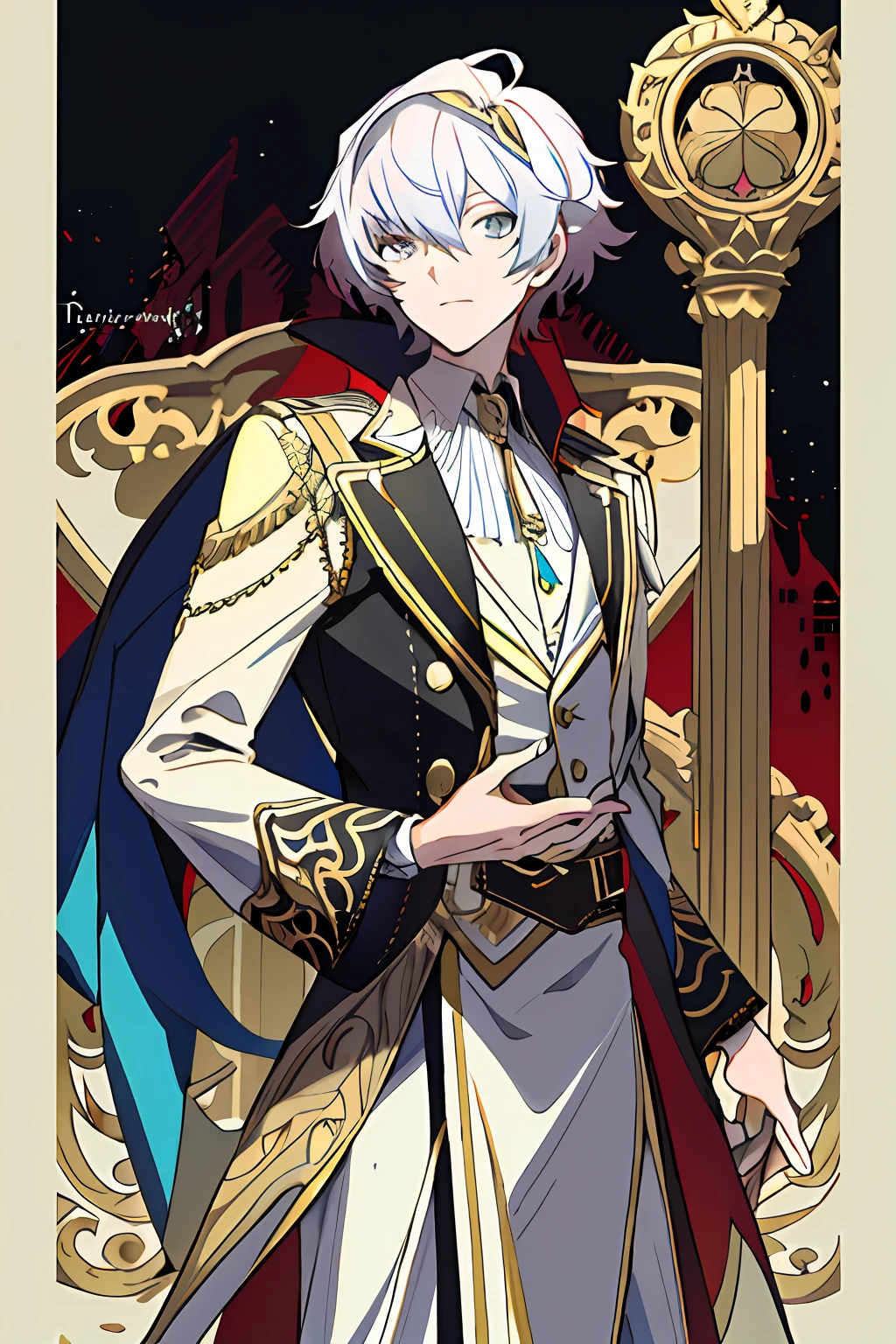 （best qualtiy，8k，32k，tmasterpiece，UHD：1.2）Persona diagram，full bodyesbian，opulent，father，crosses，robe，Western Fantasy