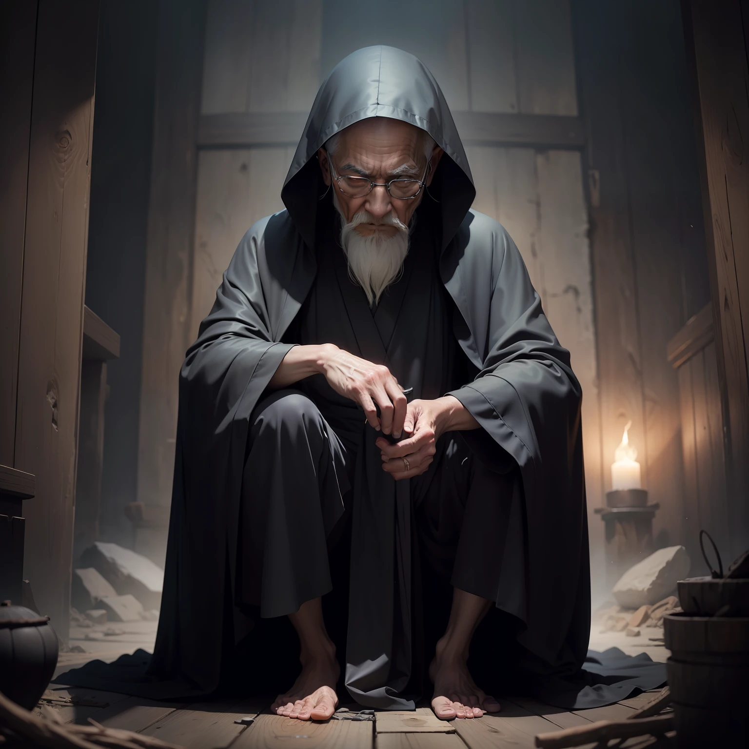 Black Robe Old Man Mysterious Hidden Sect Hidden Sect Unknown to people