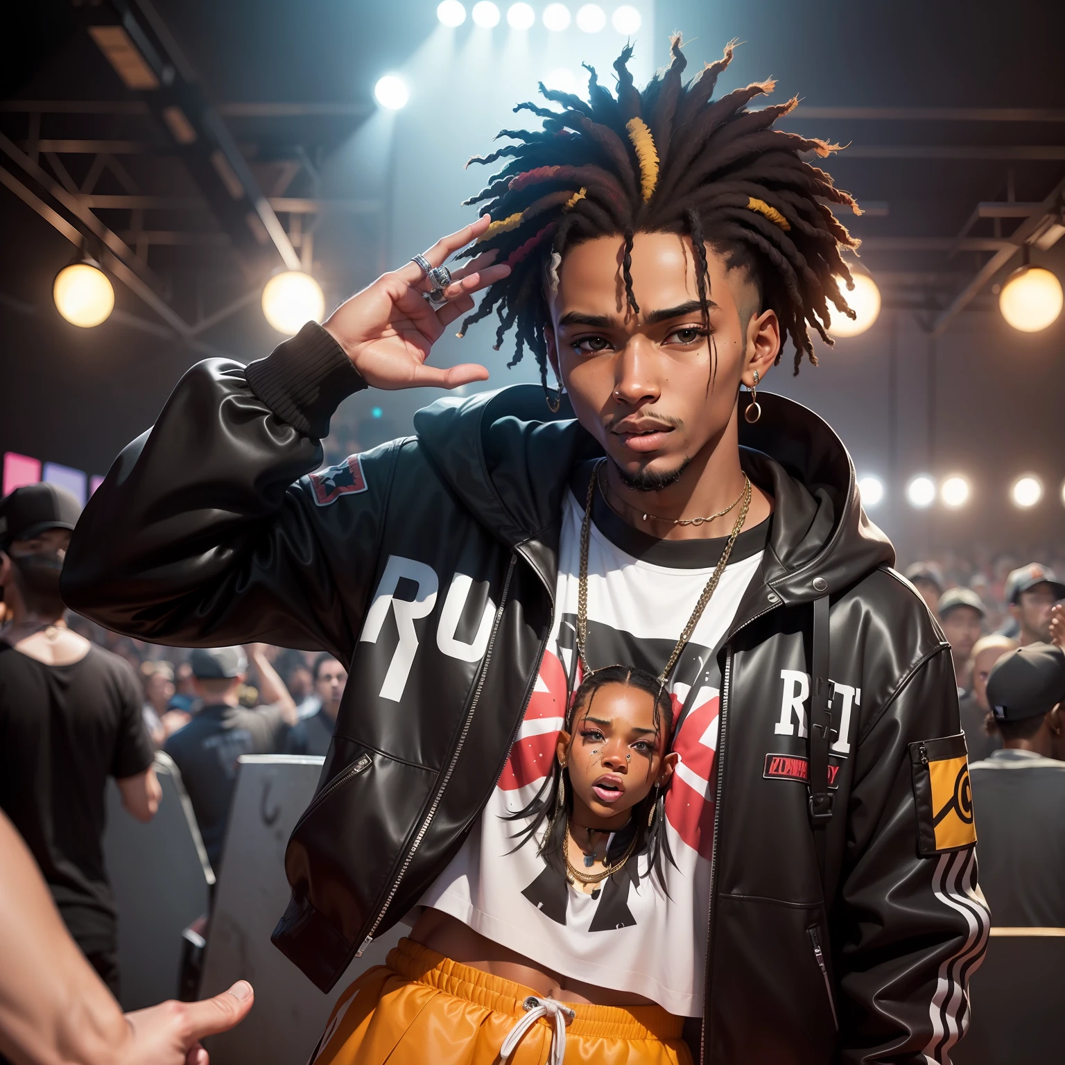 If the rap music genre were personified, it would be a confident and expressive individual with a powerful and poetic presence. Imagine a person who commands attention with their words and uses music as a platform to tell stories and share experiences.
This person would have a strong and assertive personality, exuding self-assurance and a commanding presence. They would be a natural storyteller, using their words to paint vivid pictures and convey powerful messages.
Their personality would be passionate and fearless, reflecting the raw emotion and authenticity that rap music embodies. They would have a gift for articulating their thoughts and emotions with precision and creativity.
With a magnetic and charismatic aura, this person would captivate others with their performance. They would have a strong stage presence, using their voice and delivery to captivate and engage their audience.
In their interactions, they would be bold and unapologetic, never shying away from expressing their thoughts and beliefs. This person would value honesty and use their platform to speak out on issues that matter to them.
Their fashion sense would be bold and unique, embracing urban street style and individuality. They would have a knack for creating eye-catching looks that reflect their artistic flair and personality.
In any gathering, this person would be the one with the microphone, using their rap skills to entertain, inspire, and provoke thought. They would thrive in the spotlight, using their music to connect with others on a deep and meaningful level.
Overall, the personification of rap music as an individual would be a captivating and powerful figure, embodying the essence of this influential and expressive genre. They would use their music to convey their truth, to uplift others, and to ignite change through the art of rap.