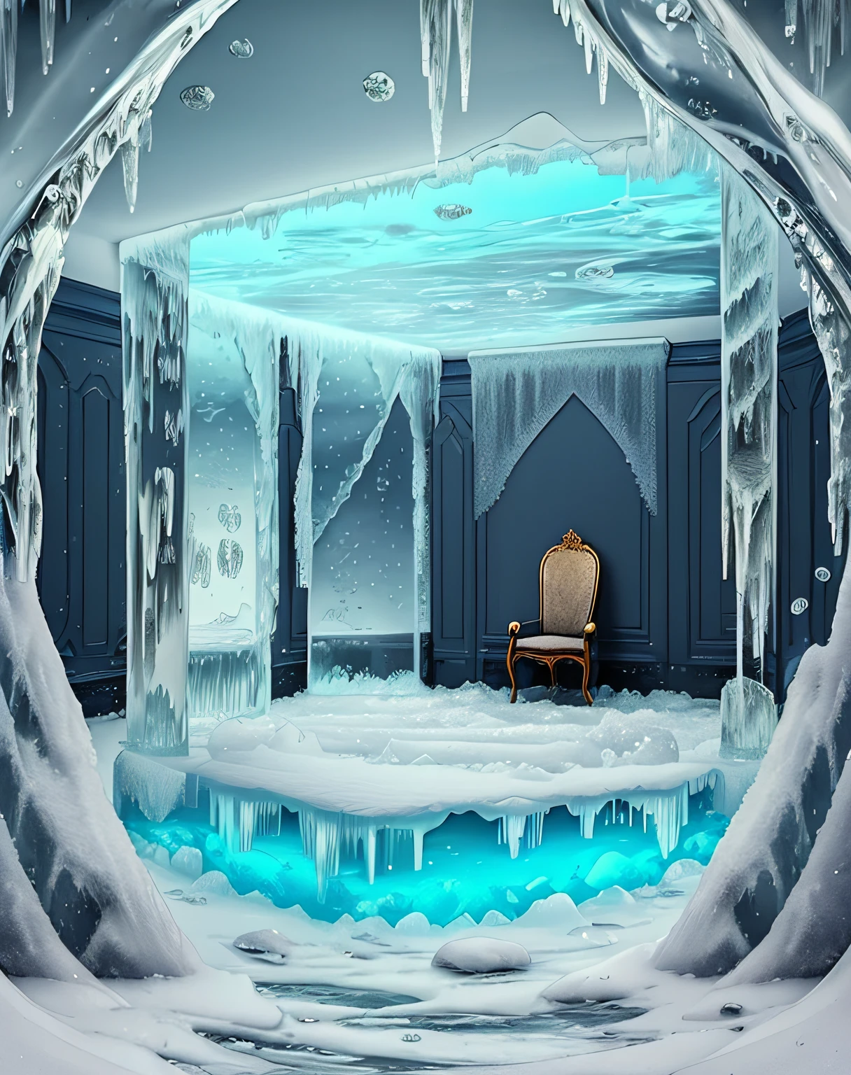 Room made of ice