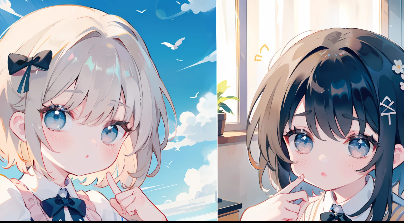 ((((((twinsies))))))、masterpiece、top-quality、Top image quality、cute little