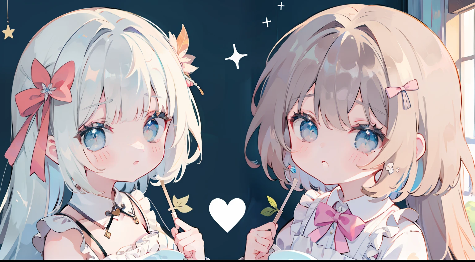((((((twinsies))))))、masterpiece、top-quality、Top image quality、cute little