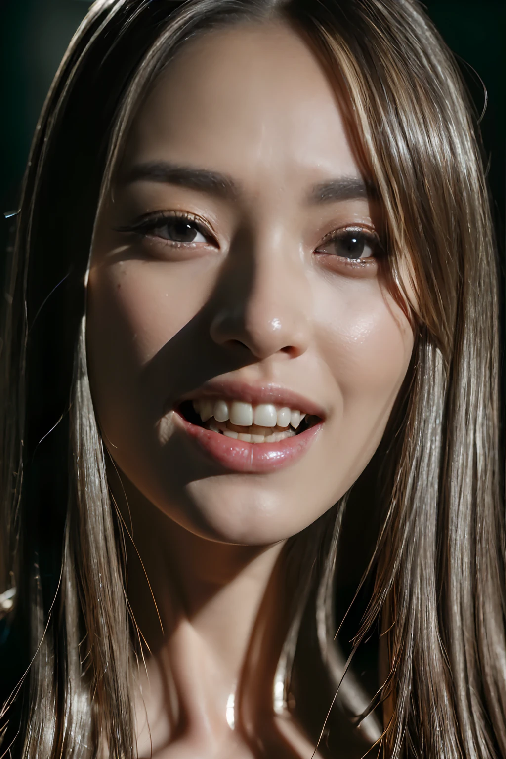 (masterpiece, best quality, beautiful quality, photorealistic, looking at viewer, detailed lighting, extremely detailed skin, extremely detailed hair, extremely detailed teeth, shadows, 8k:1.2), (a picture of a woman, 1girl:1.2),