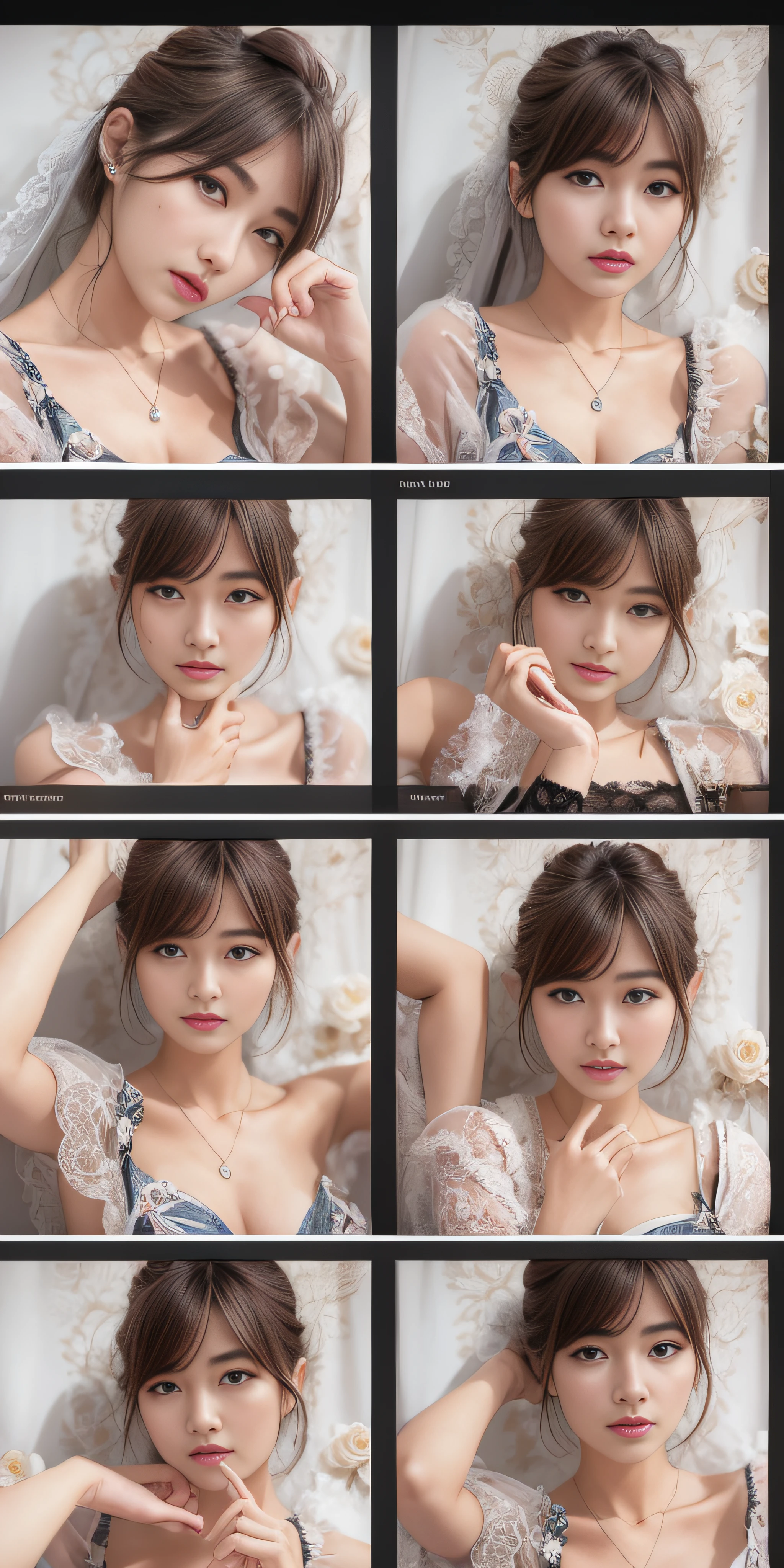 top-quality、realisitic、Photorealsitic、(intricate detailes:1.2)、(delicate detail)、(Cinematic Lights、best quality backlight)、Clear lines、Sharp focus、8k、absurderes、incredibly absurdness、huge filesize、ultra-detailliert、hight resolution、ighly detailed、extremely delicate and beautiful、RAW Photography、depth of fields、solofocus、big breasts thin waist、A slender、26-year-old Korean idol woman、(Brown hair:1.2)、Brown eyes、undersized head、Fashionable girl、beautidful eyes、(middlebreast:1.2、small areolas)、lifelike face、real looking skin、A detailed eye、detailed facial features、detailed clothes features、(Fashion clothes:1.3)、(Fashion hairstyles: 1.3) Dynamic poses、Gaze towards the viewer、simple background、a smile、A detailed face、Detailed chest、( pureerosface_v1:0.53), (ulzzang-6500:0.33), lightroom, nsfw