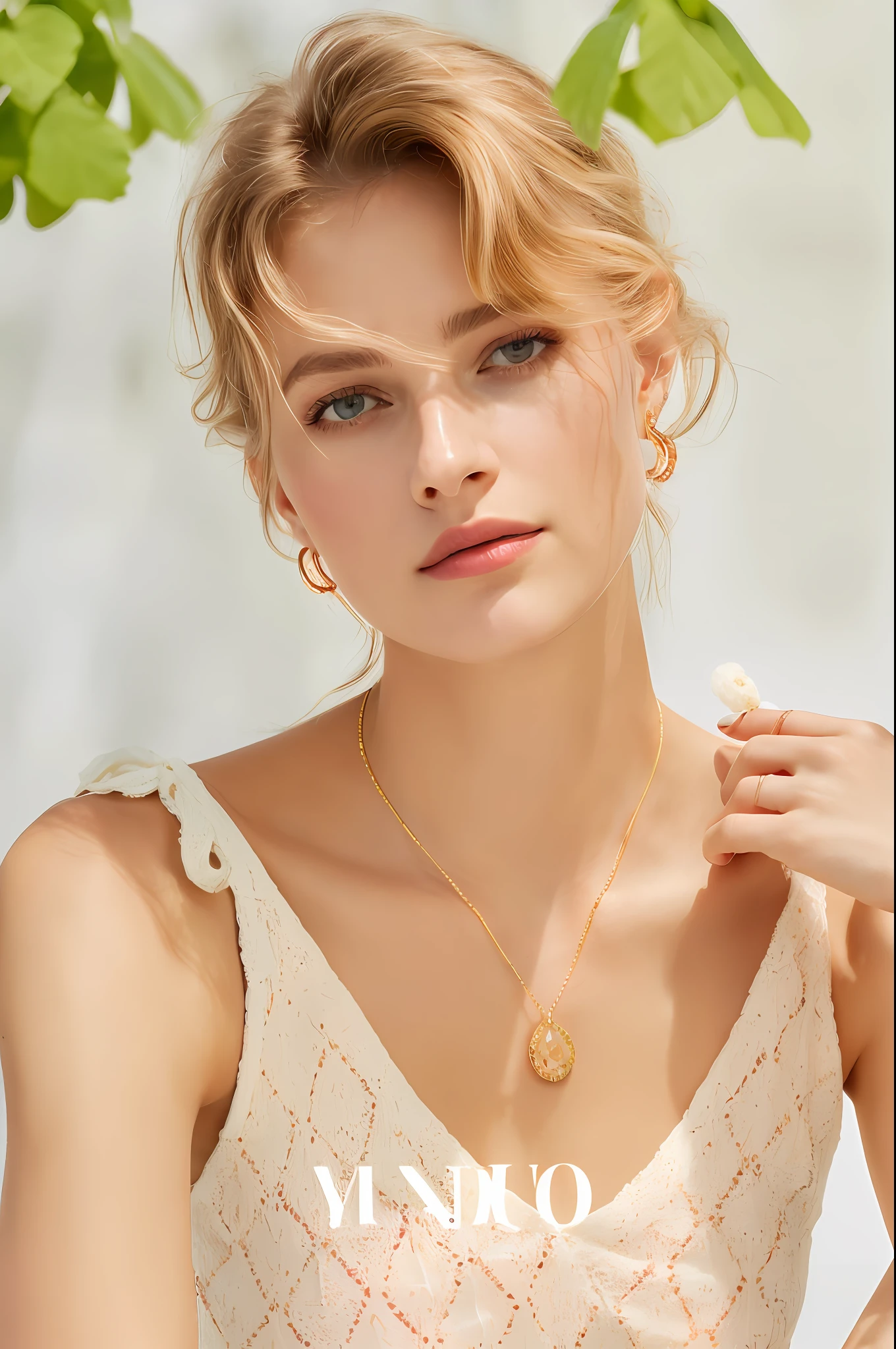 Alpha image of woman in red and white plaid shirt, Earrings, Long Earings, earring, Soft portrait shot 8 K, big earrings, Alexandra Valishevska, young beautiful woman, color portrait, beauty retouch, editorial portrait, editorial image, Rendu portrait 8k, 耳Nipple Ring, Ed Laszló, a close up portrait photo